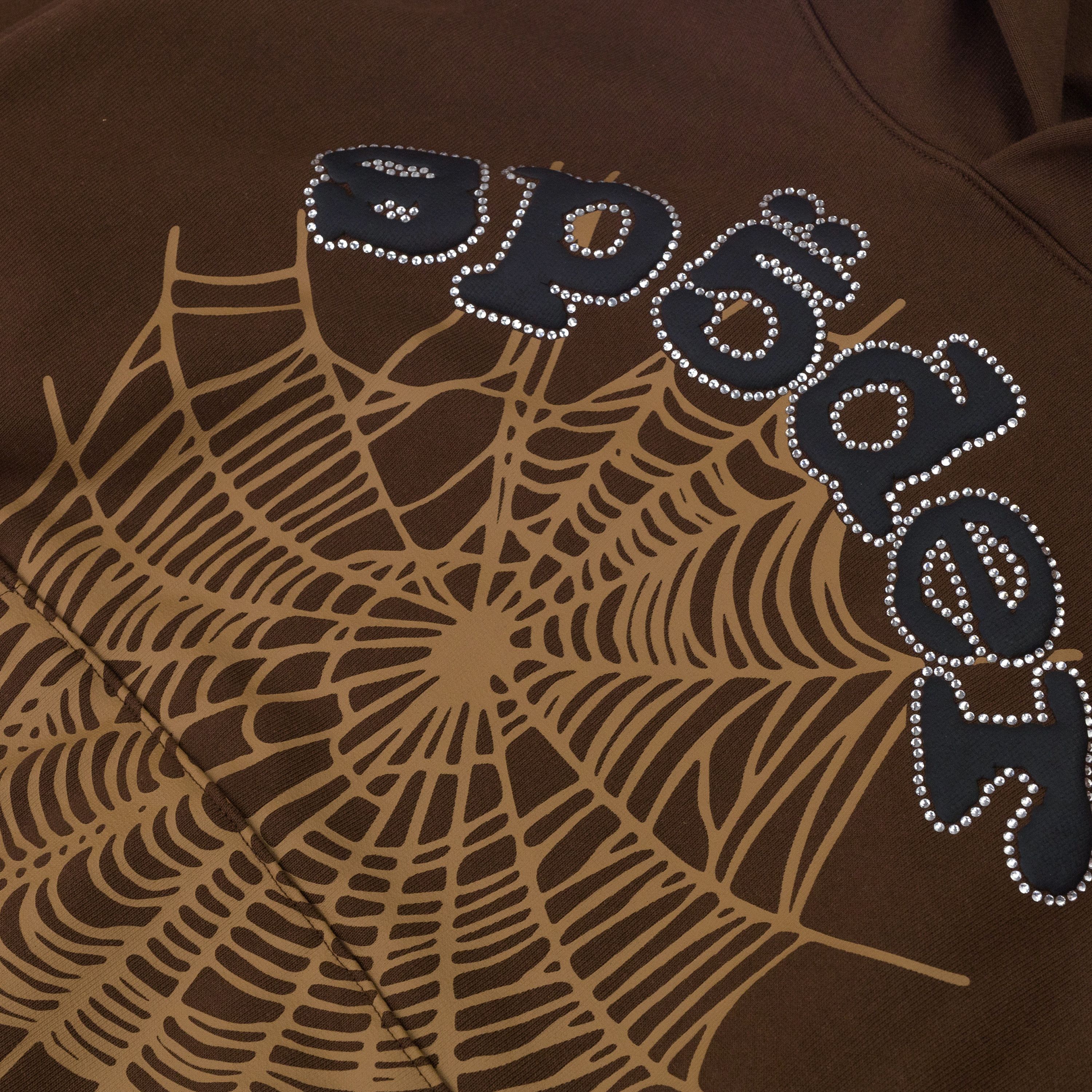Sp5der Rhinestone Og Web Hoodie SIZE M Size US M / EU 48-50 / 2 - 5 Thumbnail