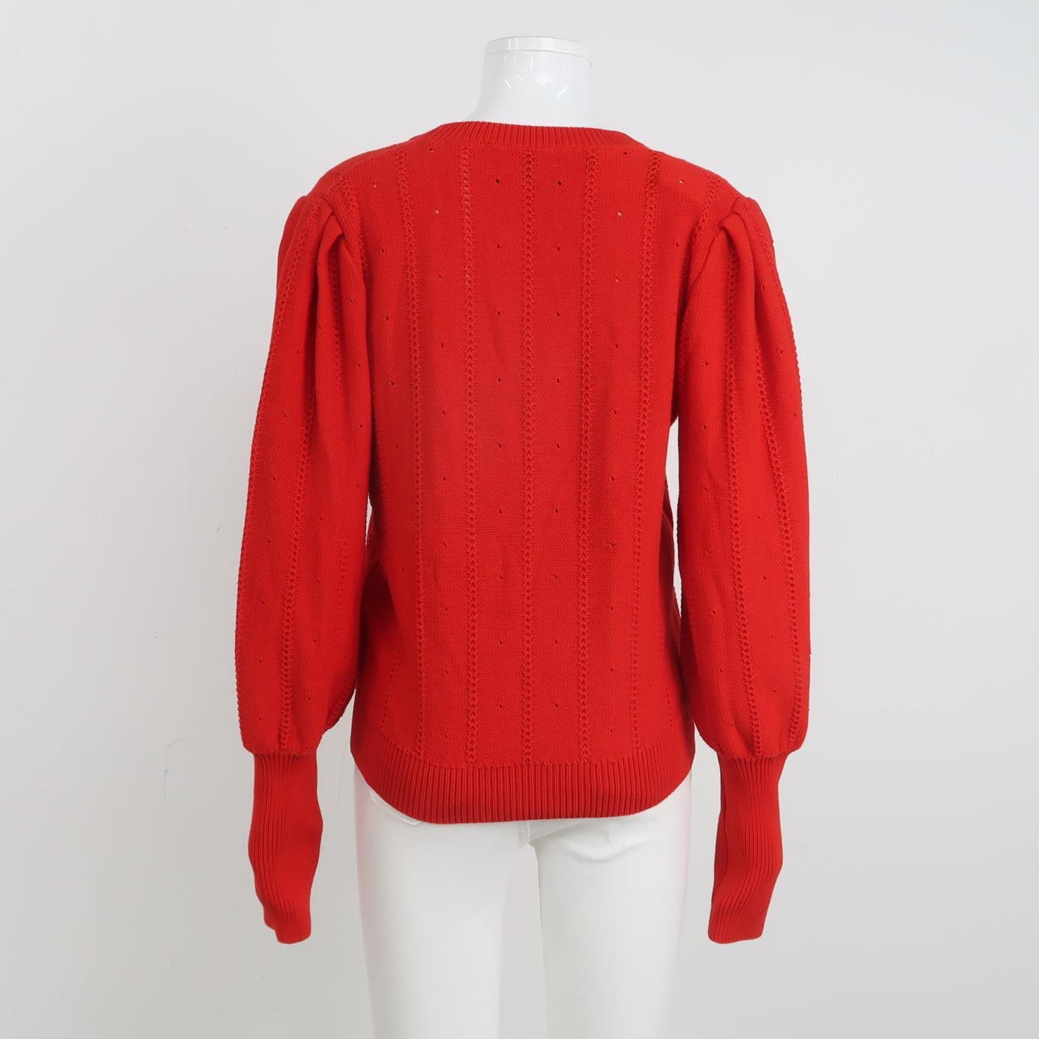 Gucci Gucci Floral Embroidered V-Neck Sweater Size M Size US M / EU 48-50 / 2 - 2 Thumbnail