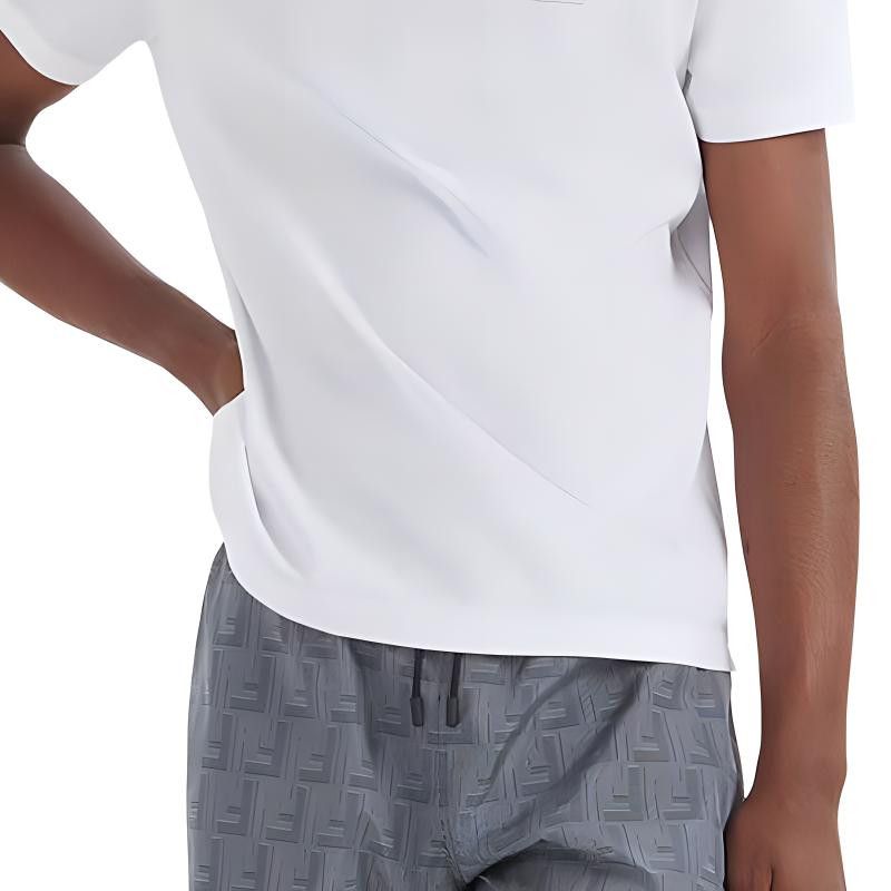 Fendi Fendi Logo Embroidery T-Shirt US L Size US L / EU 52-54 / 3 - 18 Thumbnail