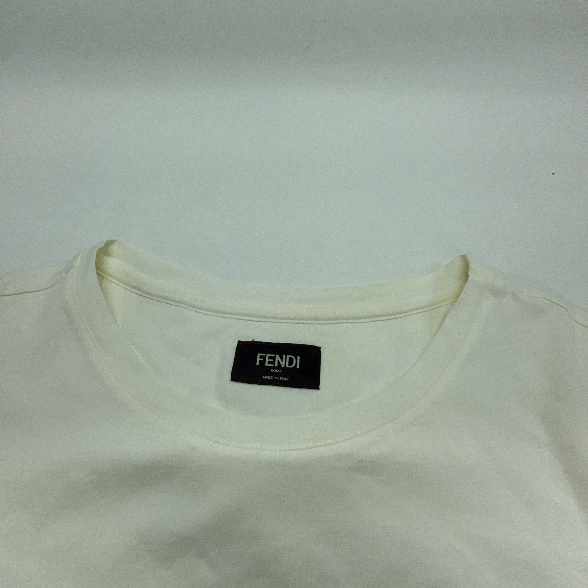 Fendi Fendi Logo Embroidery T-Shirt US L Size US L / EU 52-54 / 3 - 6 Thumbnail