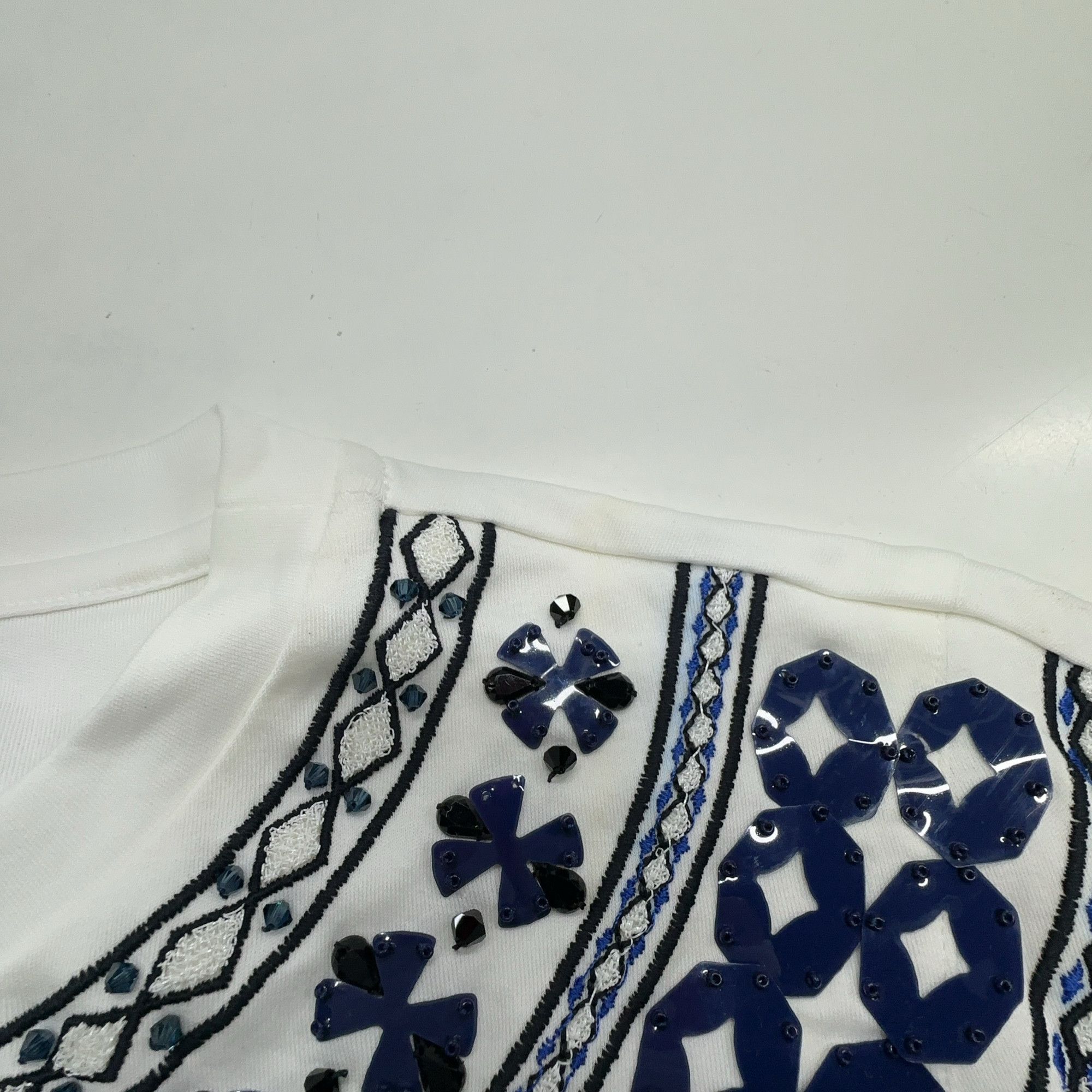 Fendi Fendi Embellished Cotton T-Shirt Size 38 Size XS / US 0-2 / IT 36-38 - 6 Thumbnail