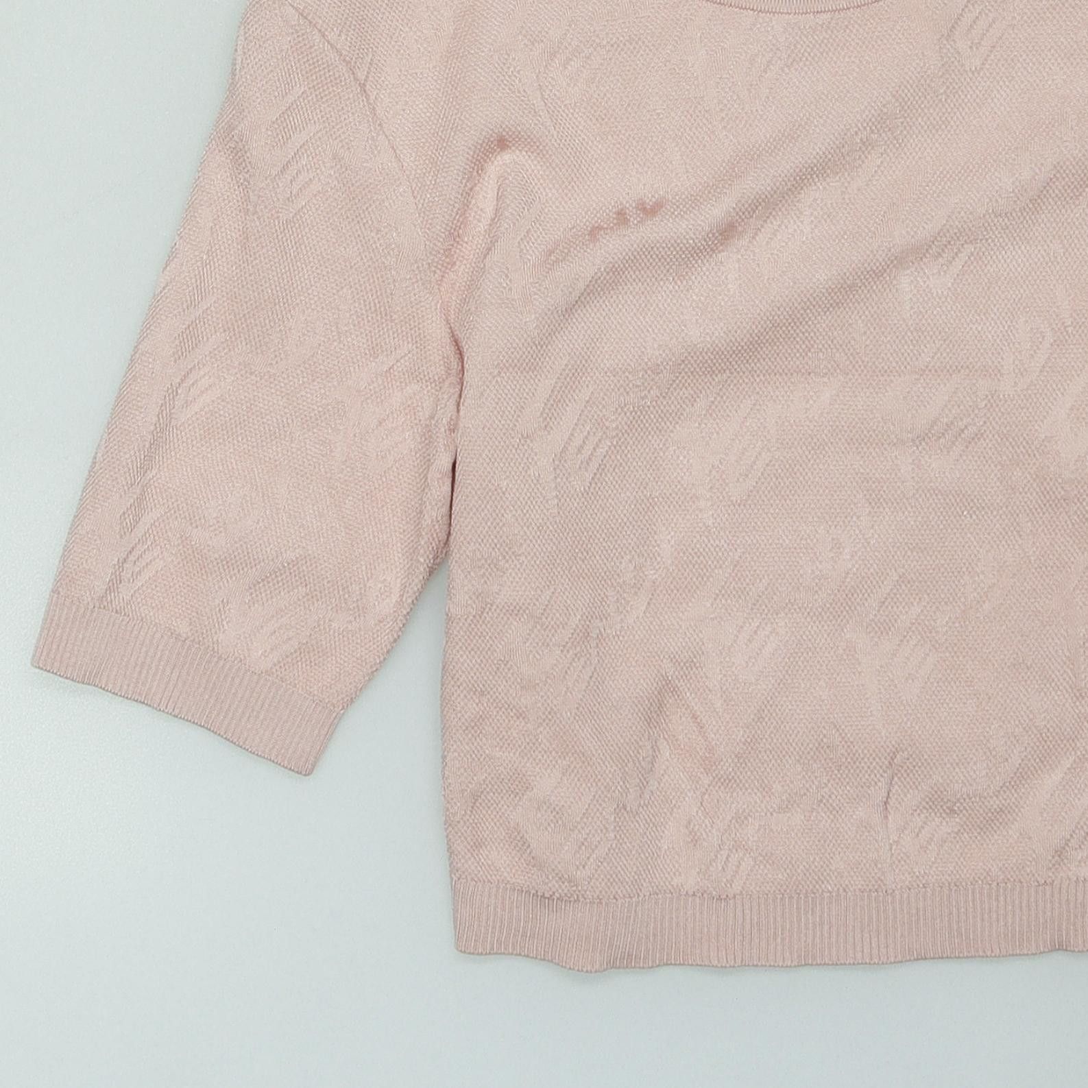 Fendi Fendi Pink Mock Neck Knit Sweater Size 42 Size M / US 6-8 / IT 42-44 - 3 Thumbnail