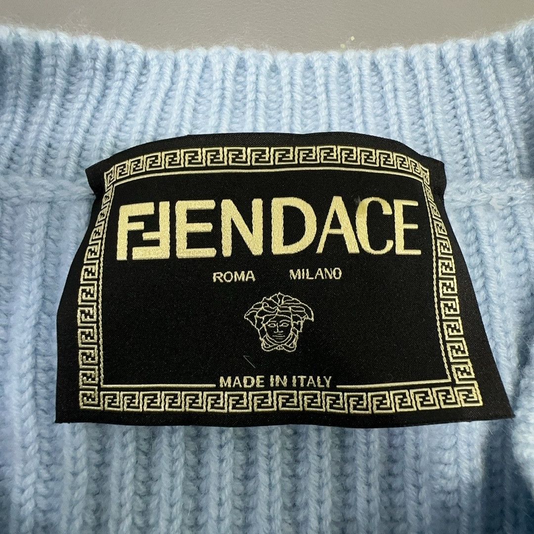 Versace Versace x Fendi Fendace Logo Sweater Size 44 Size M / US 6-8 / IT 42-44 - 3 Thumbnail