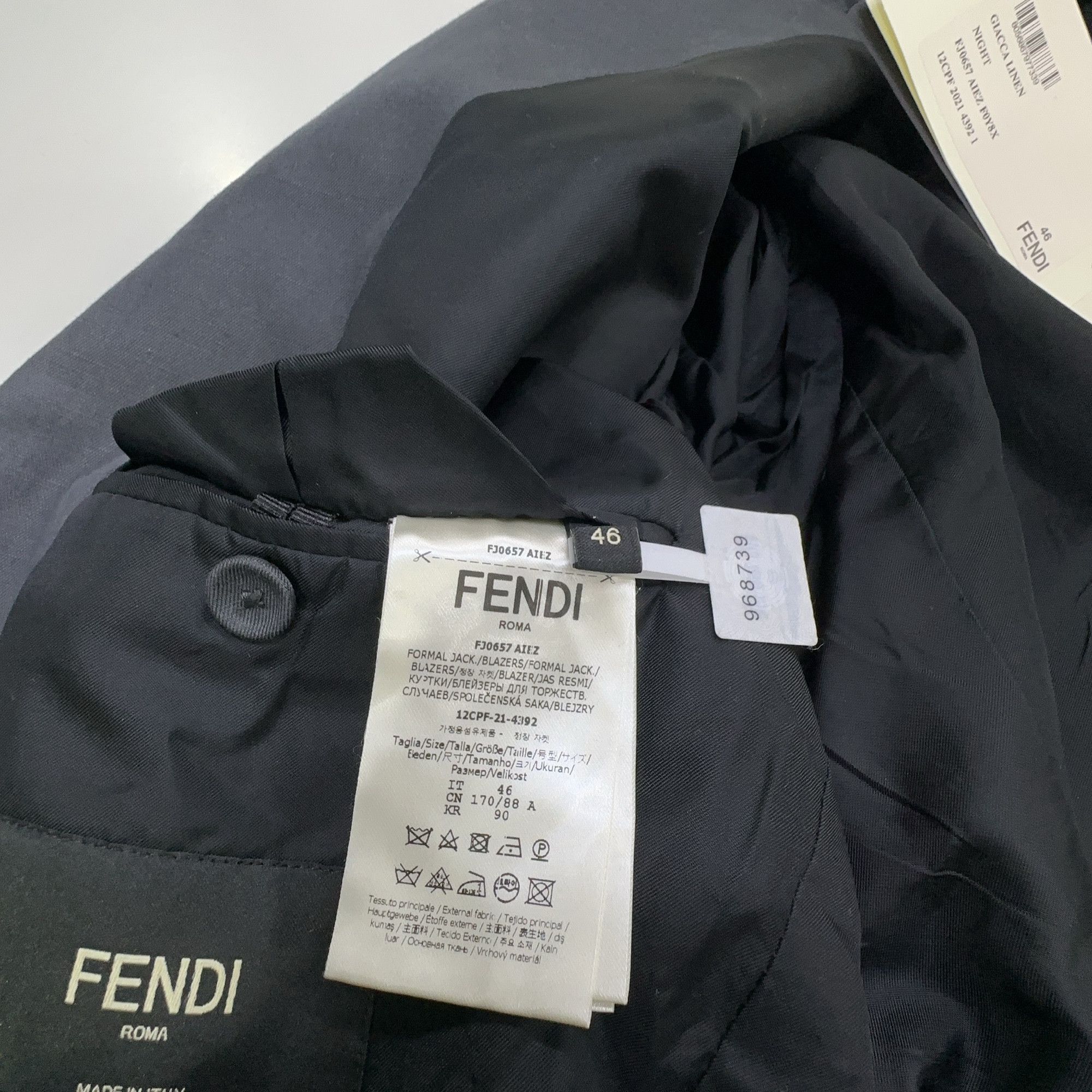 Fendi Fendi Linen Blazer Size 36R Size 36R - 3 Thumbnail