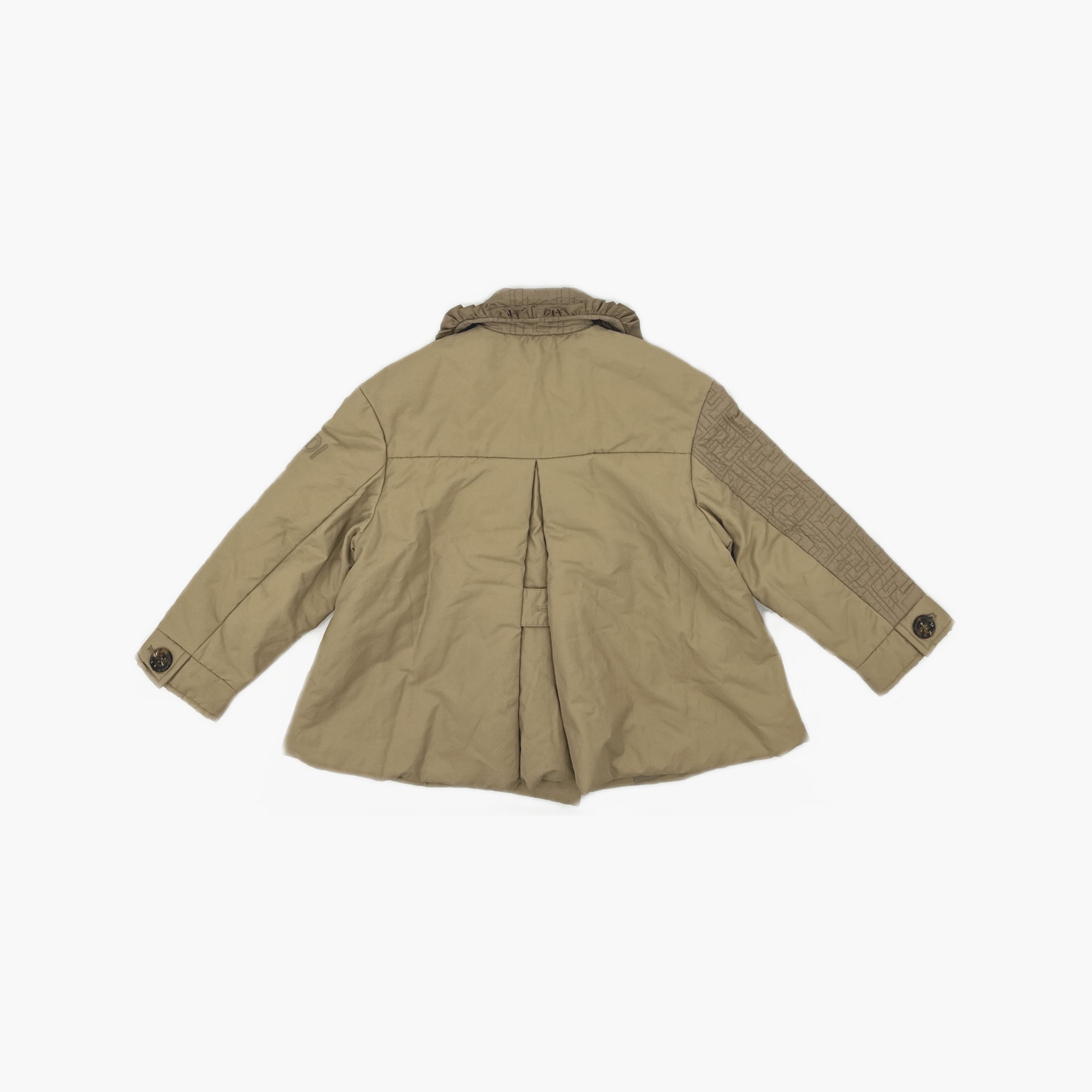Fendi Fendi Ruffled FF Logo Coat Size 4A Size XXS / US 00 / IT 34 - 2 Thumbnail