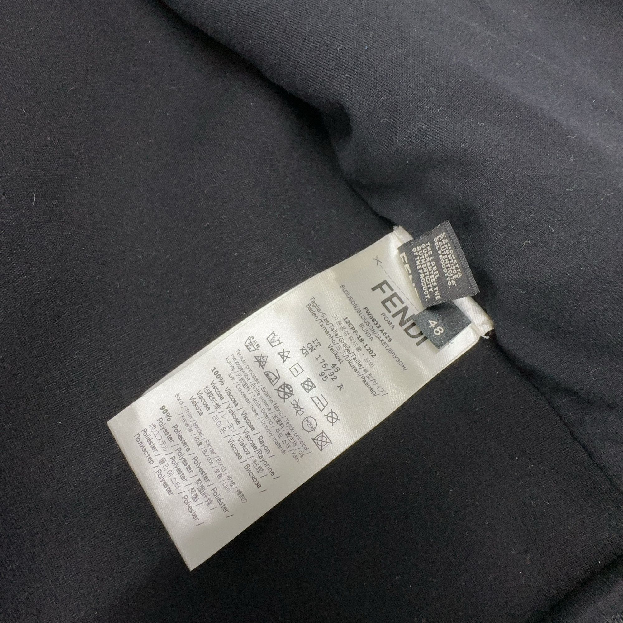 Fendi Fendi Jokarl Graphic Zip Bomber Jacket Size M Size US M / EU 48-50 / 2 - 3 Thumbnail