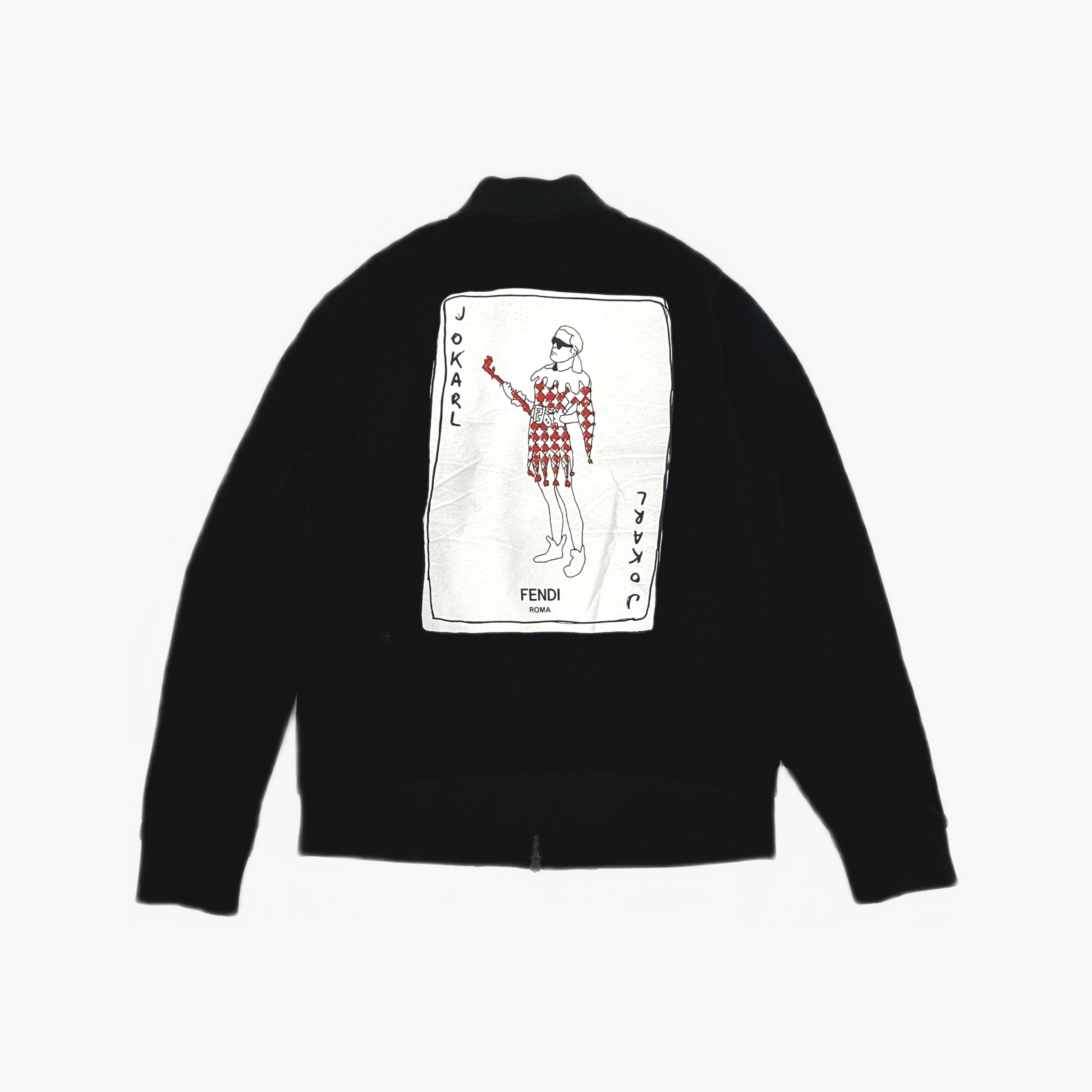Fendi Fendi Jokarl Graphic Zip Bomber Jacket Size M Size US M / EU 48-50 / 2 - 2 Thumbnail