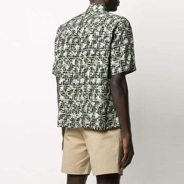 Fendi Fendi FF Camo Short Sleeve Shirt Size M Size US XXS / EU 40 - 12 Thumbnail