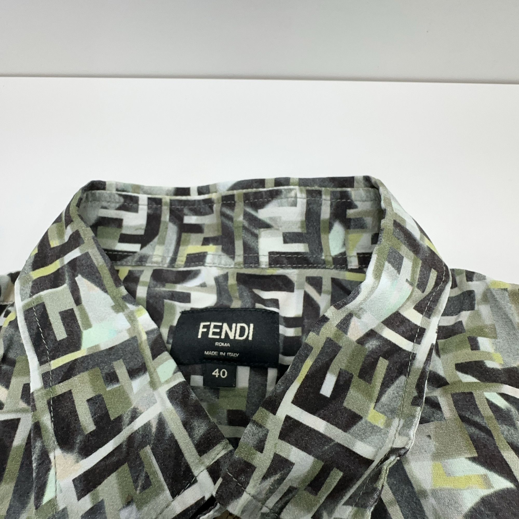 Fendi Fendi FF Camo Short Sleeve Shirt Size M Size US XXS / EU 40 - 3 Thumbnail