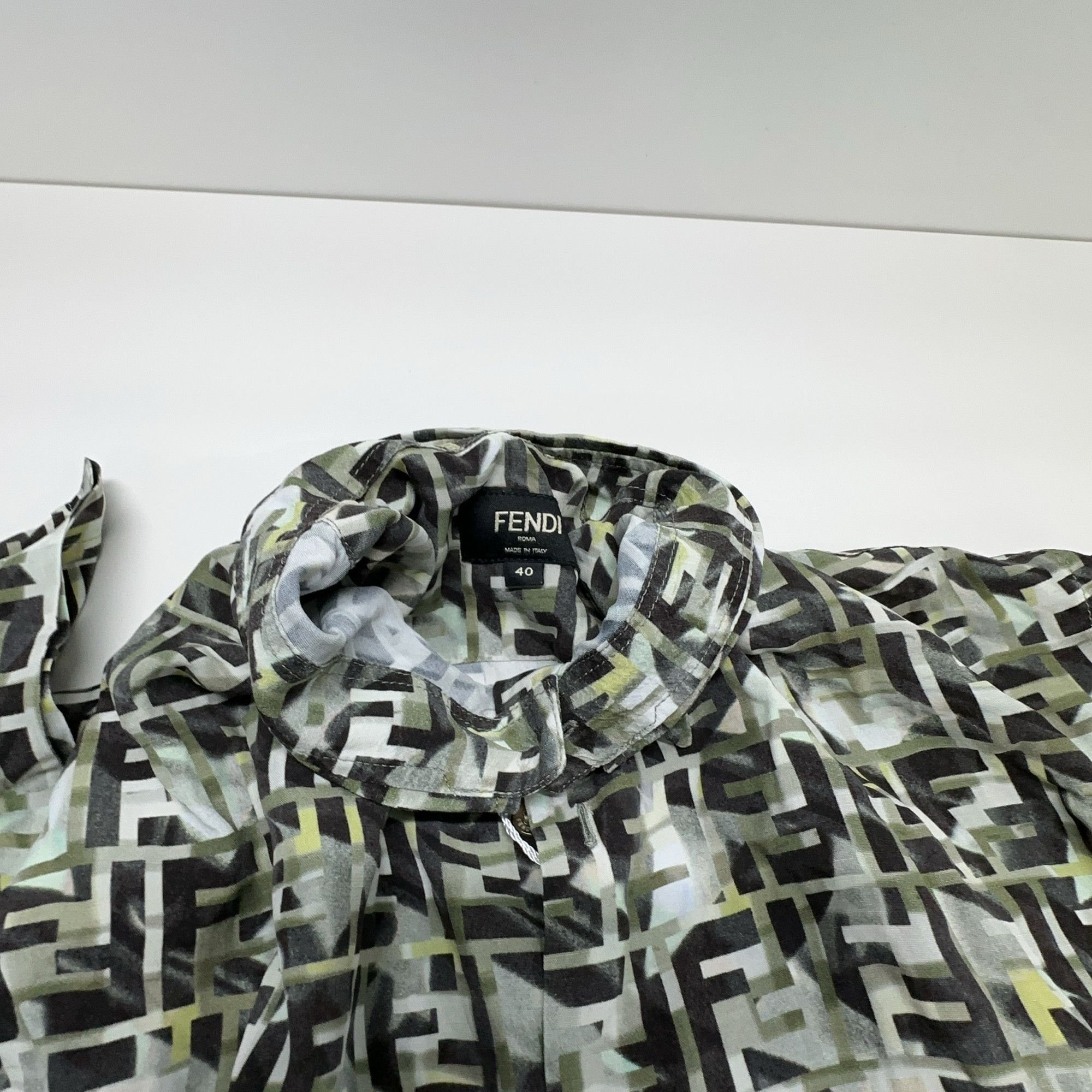 Fendi Fendi FF Camo Short Sleeve Shirt Size M Size US XXS / EU 40 - 8 Thumbnail