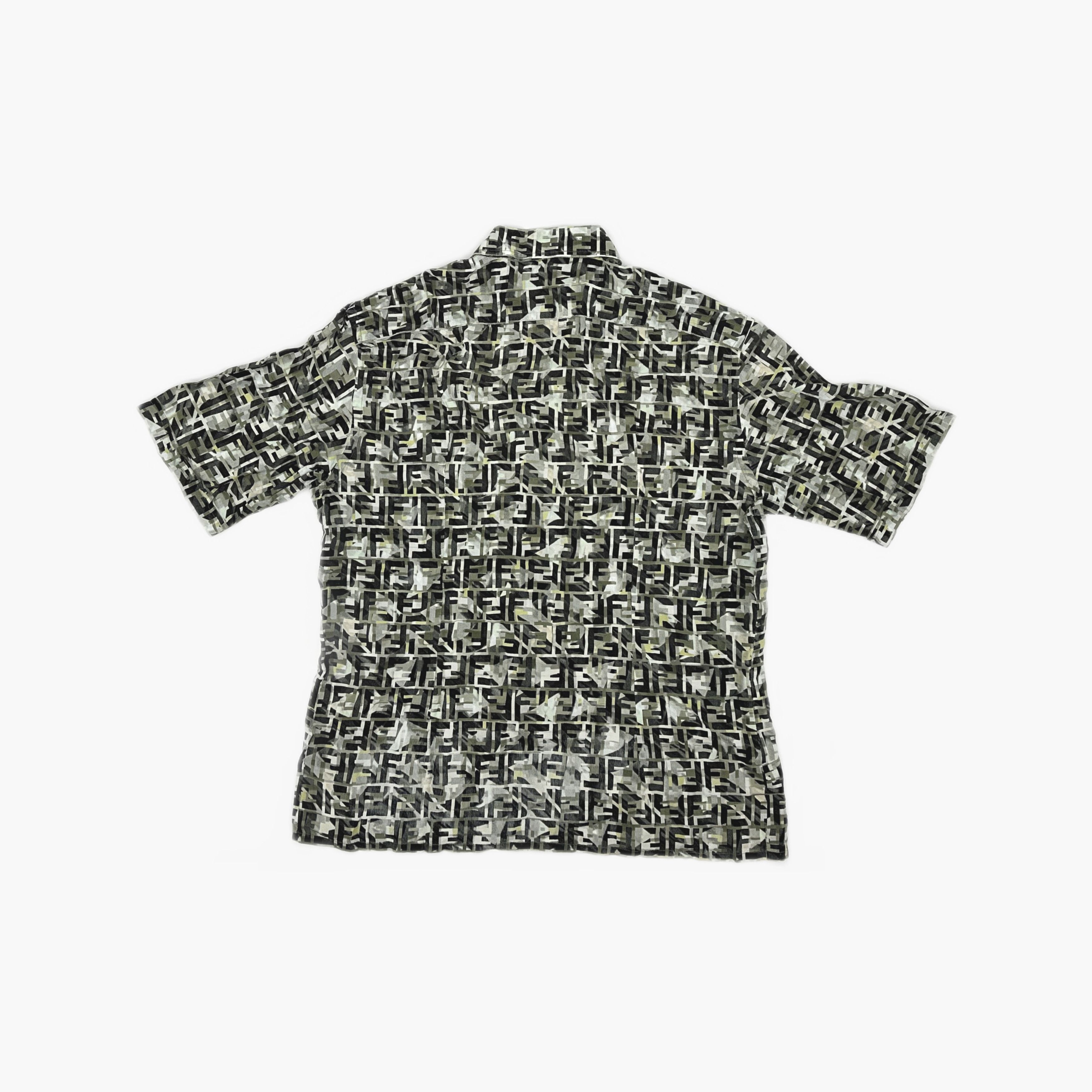 Fendi Fendi FF Camo Short Sleeve Shirt Size M Size US XXS / EU 40 - 2 Thumbnail