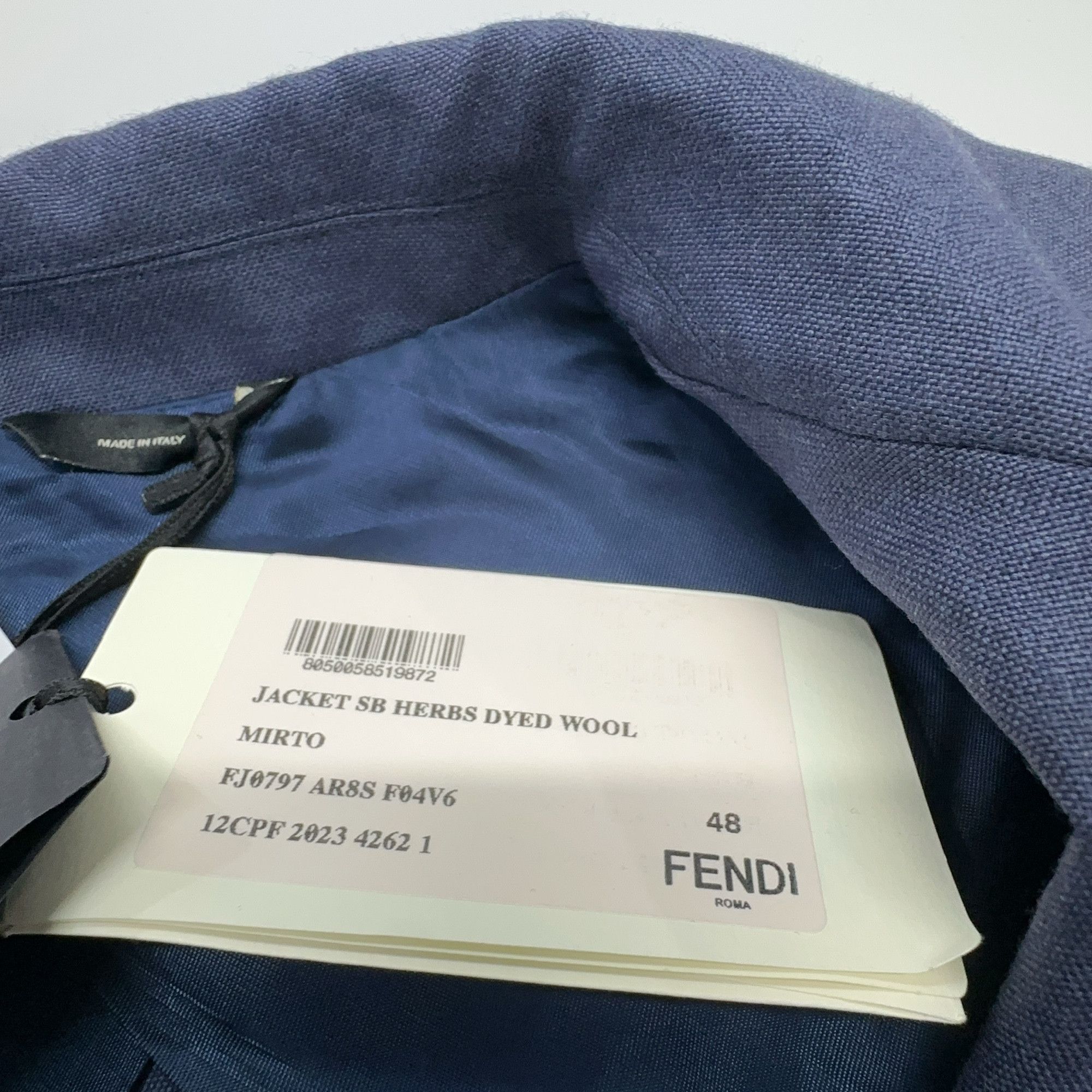 Fendi Fendi Herbs Dyed Wool Jacket Size M Size US M / EU 48-50 / 2 - 4 Thumbnail
