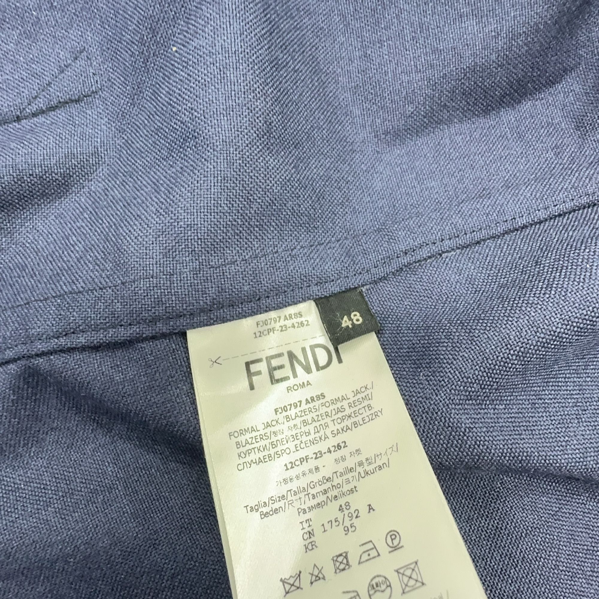 Fendi Fendi Herbs Dyed Wool Jacket Size M Size US M / EU 48-50 / 2 - 5 Thumbnail