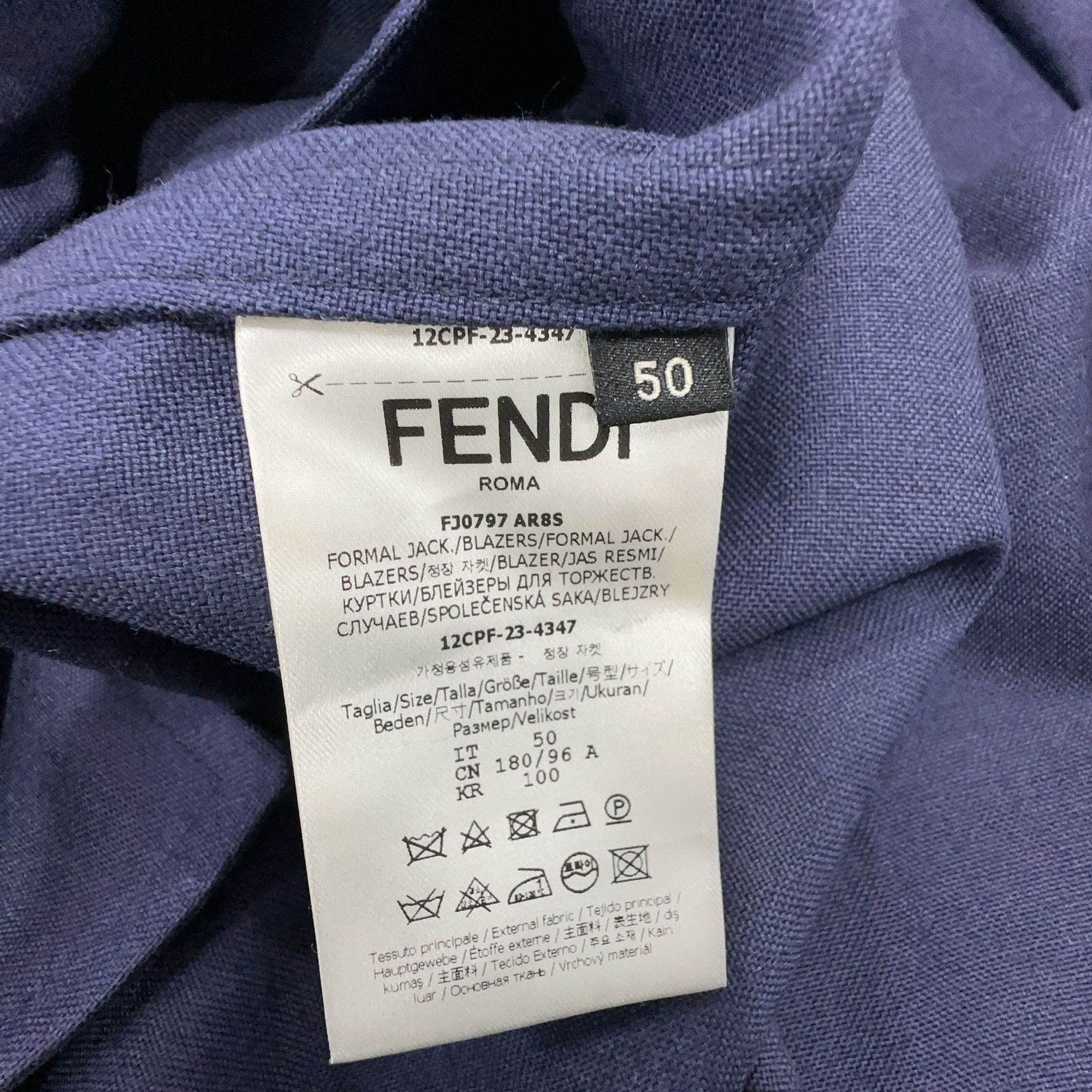 Fendi Fendi Wool Blazer Size 40R Size 40R - 3 Thumbnail