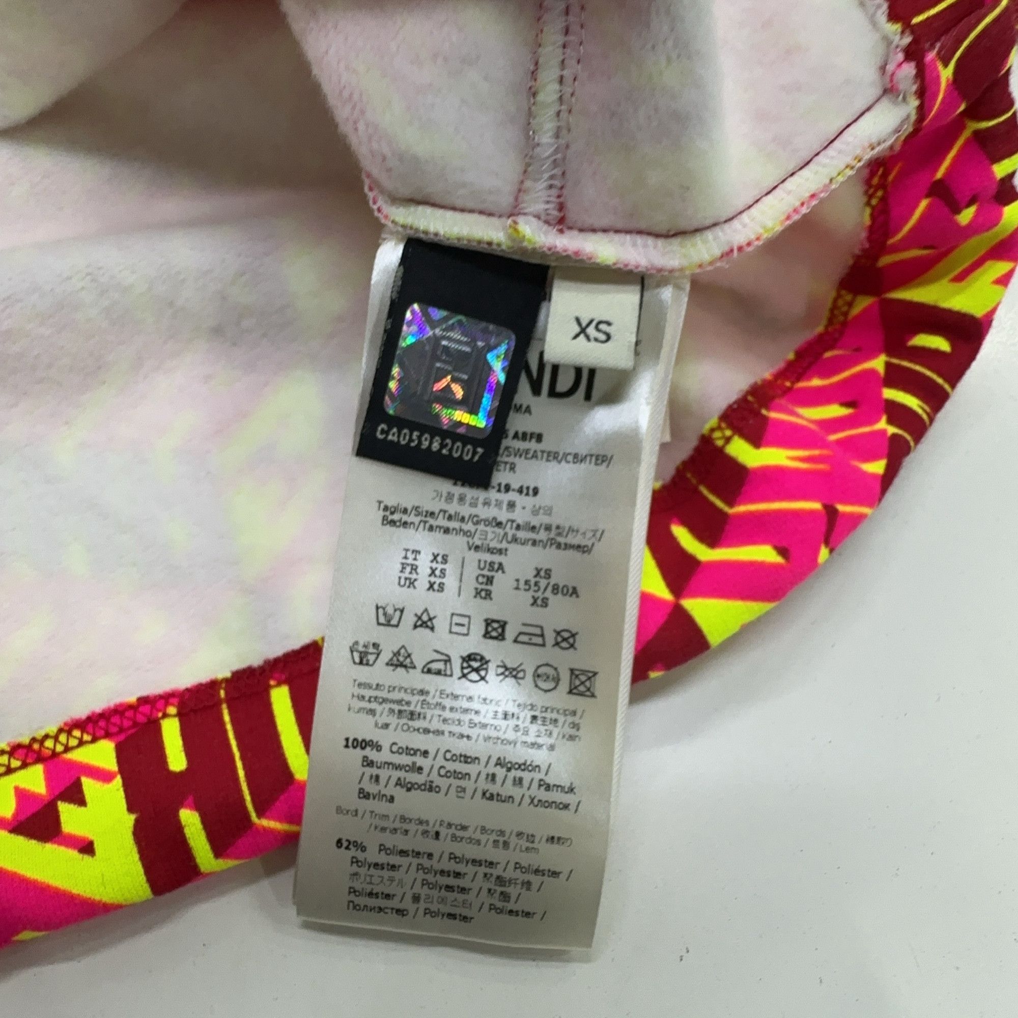 Fendi Fendi Roma Amor Cube Hoodie Size XS Size US XS / EU 42 / 0 - 5 Thumbnail