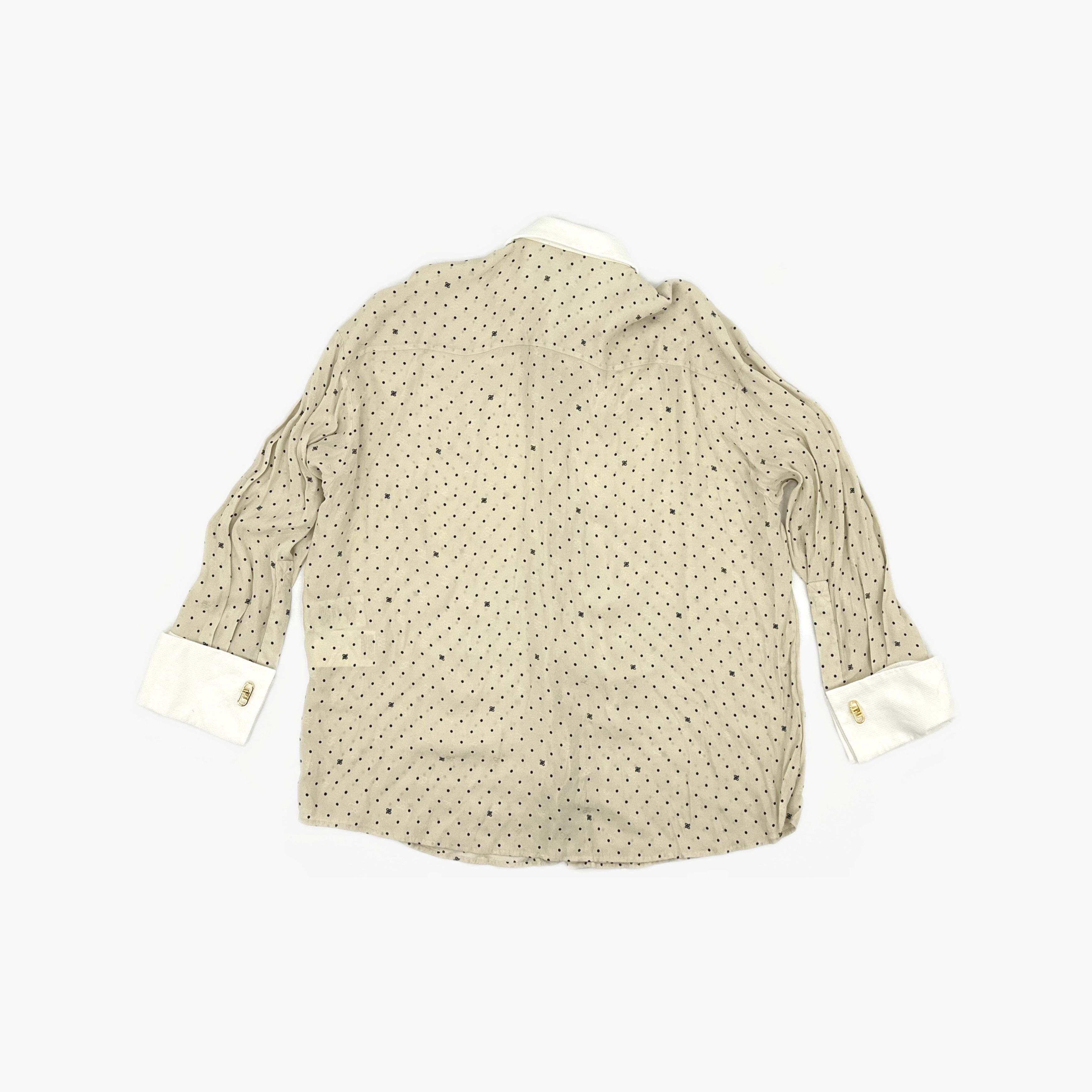 Fendi Fendi Polka Dot Silk Button Up Shirt IT 38 Size XS / US 0-2 / IT 36-38 - 2 Thumbnail