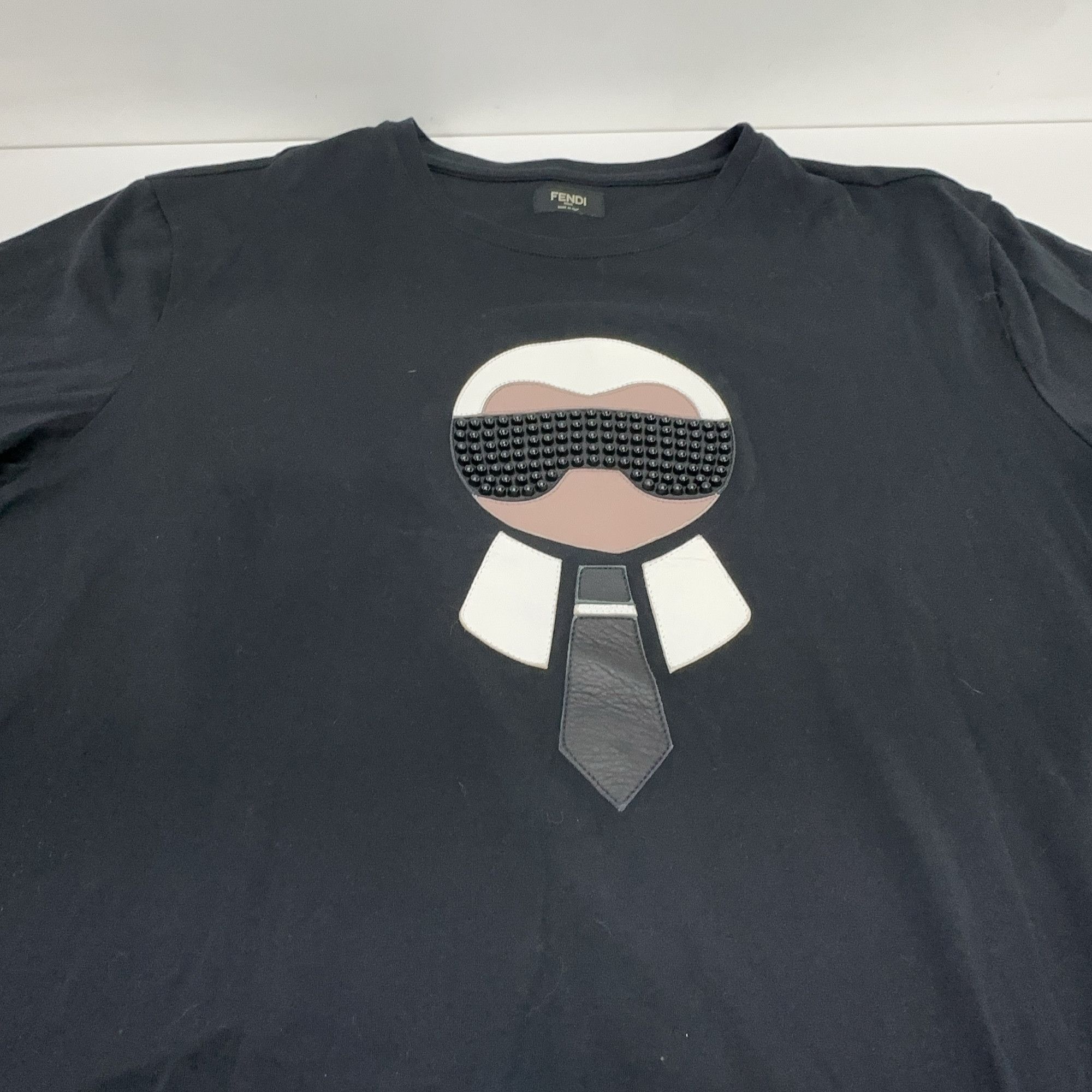 Fendi Fendi Karl Lagerfeld Graphic T-Shirt Size XL Size US XL / EU 56 / 4 - 7 Thumbnail