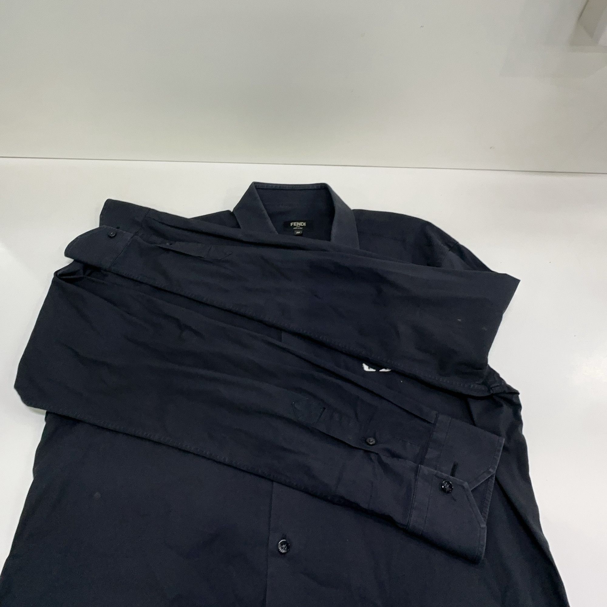 Fendi Fendi Black Bug Eyes Button Up Shirt Size M Size US M / EU 48-50 / 2 - 7 Thumbnail