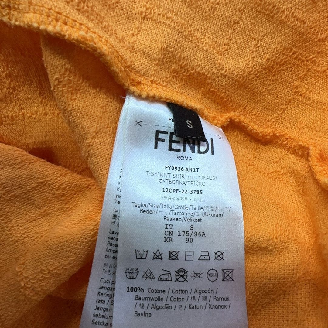 Fendi Fendi Orange Cotton T-Shirt Size S Size US S / EU 44-46 / 1 - 4 Thumbnail