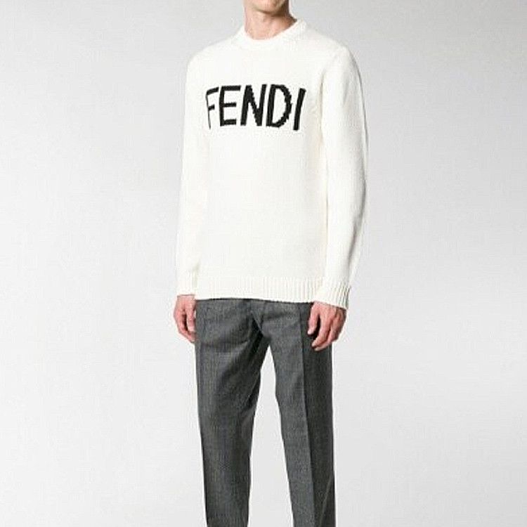 Fendi Fendi Logo Wool Sweater Size M Size US M / EU 48-50 / 2 - 5 Thumbnail