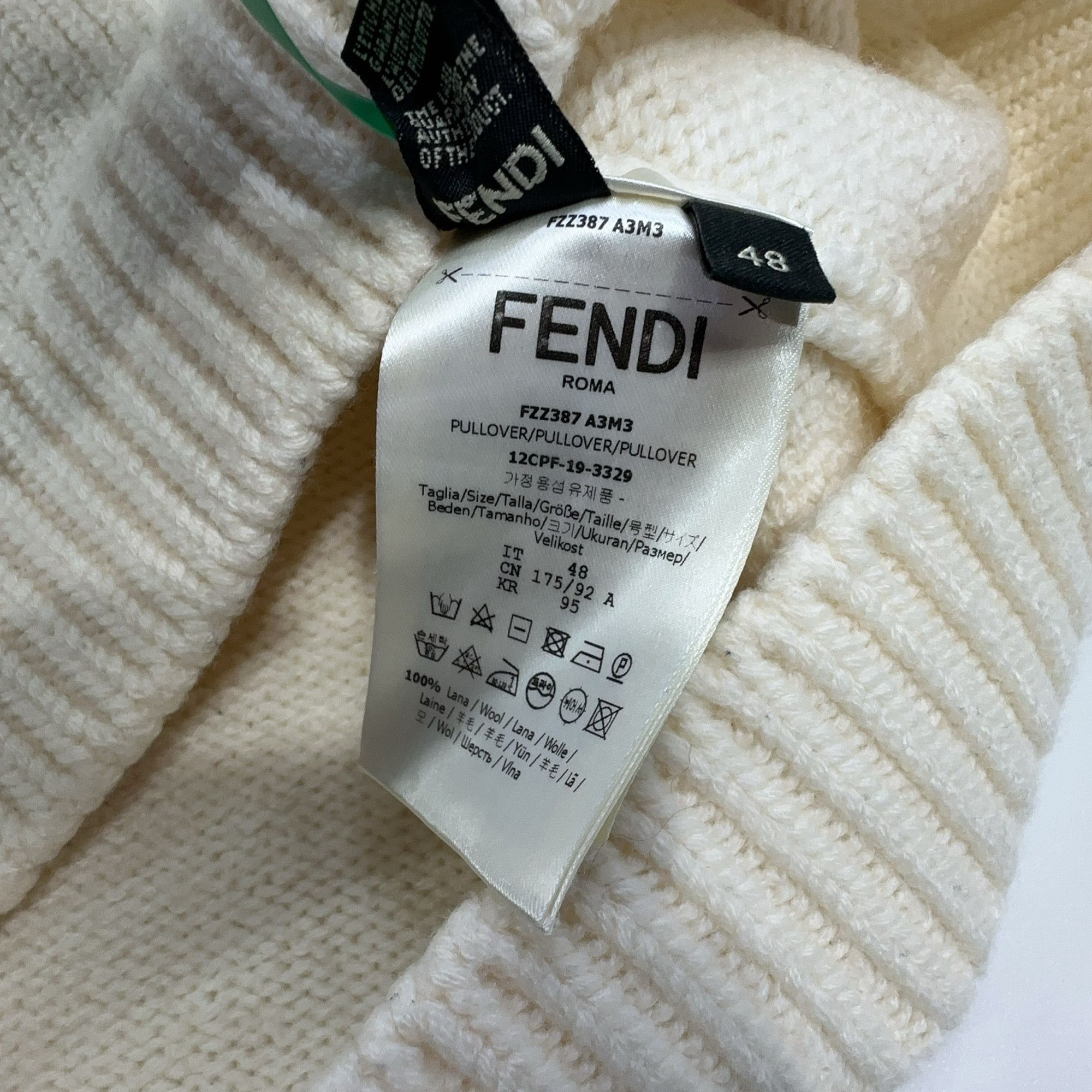 Fendi Fendi Logo Wool Sweater Size M Size US M / EU 48-50 / 2 - 4 Thumbnail