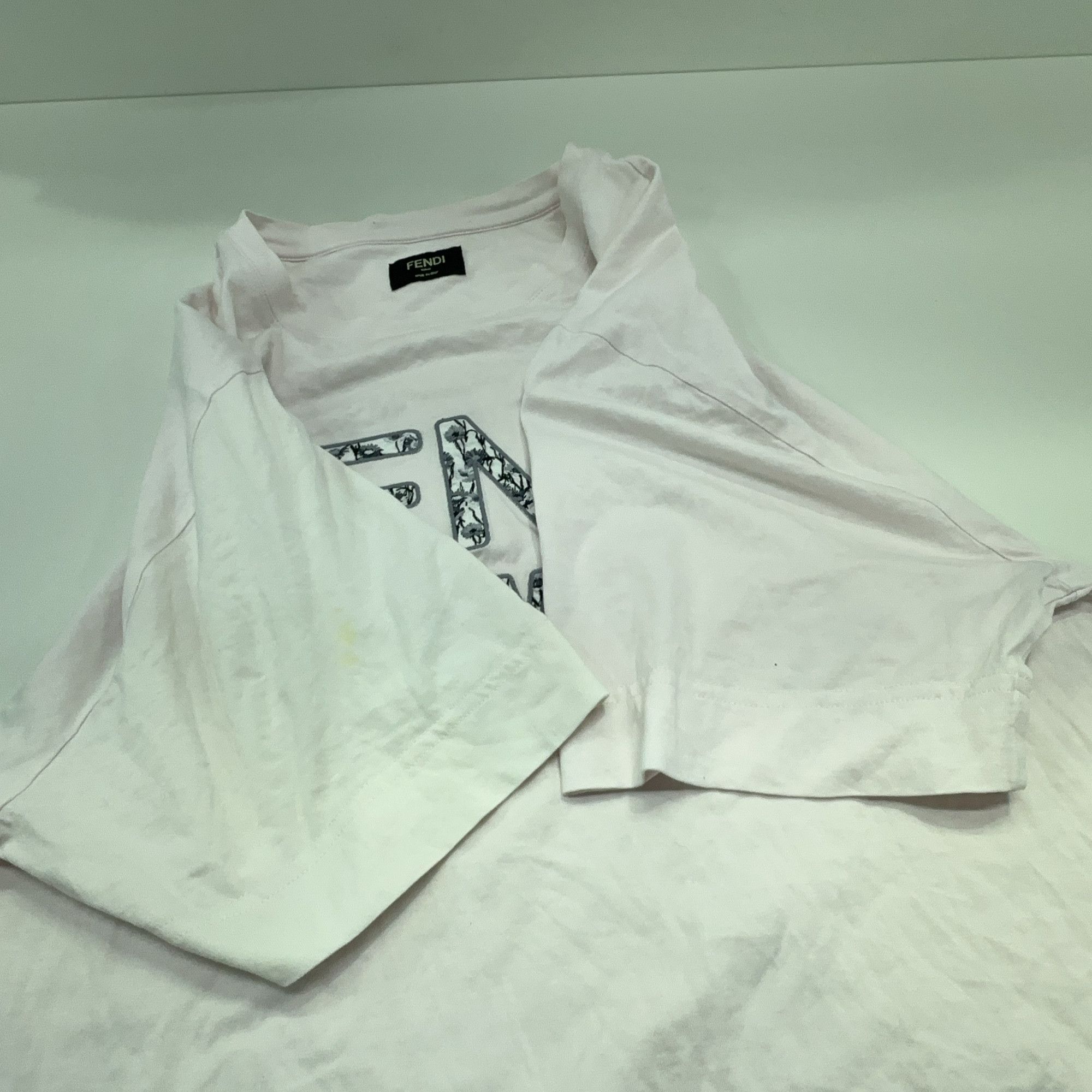Fendi Fendi Roma Logo Print T-Shirt Pink Size M Size US M / EU 48-50 / 2 - 8 Thumbnail