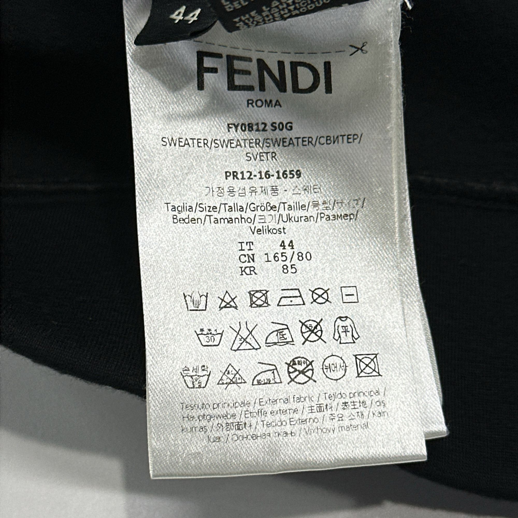 Fendi Fendi Embossed Robot Patch Sweatshirt Size S Size US S / EU 44-46 / 1 - 4 Thumbnail