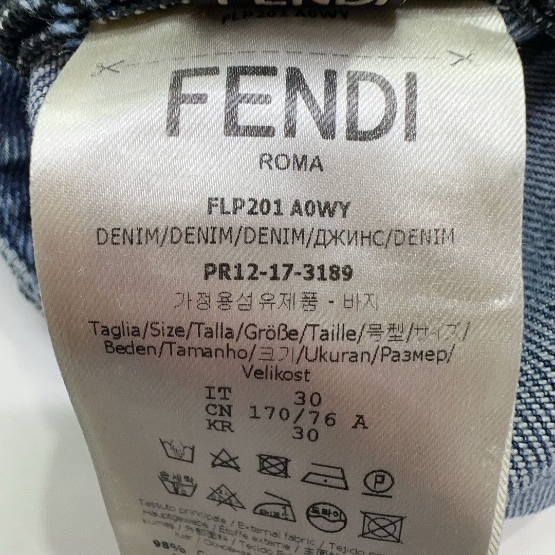 Fendi Fendi Key Embroidery Denim Jeans Size 30 Size US 30 / EU 46 - 4 Thumbnail