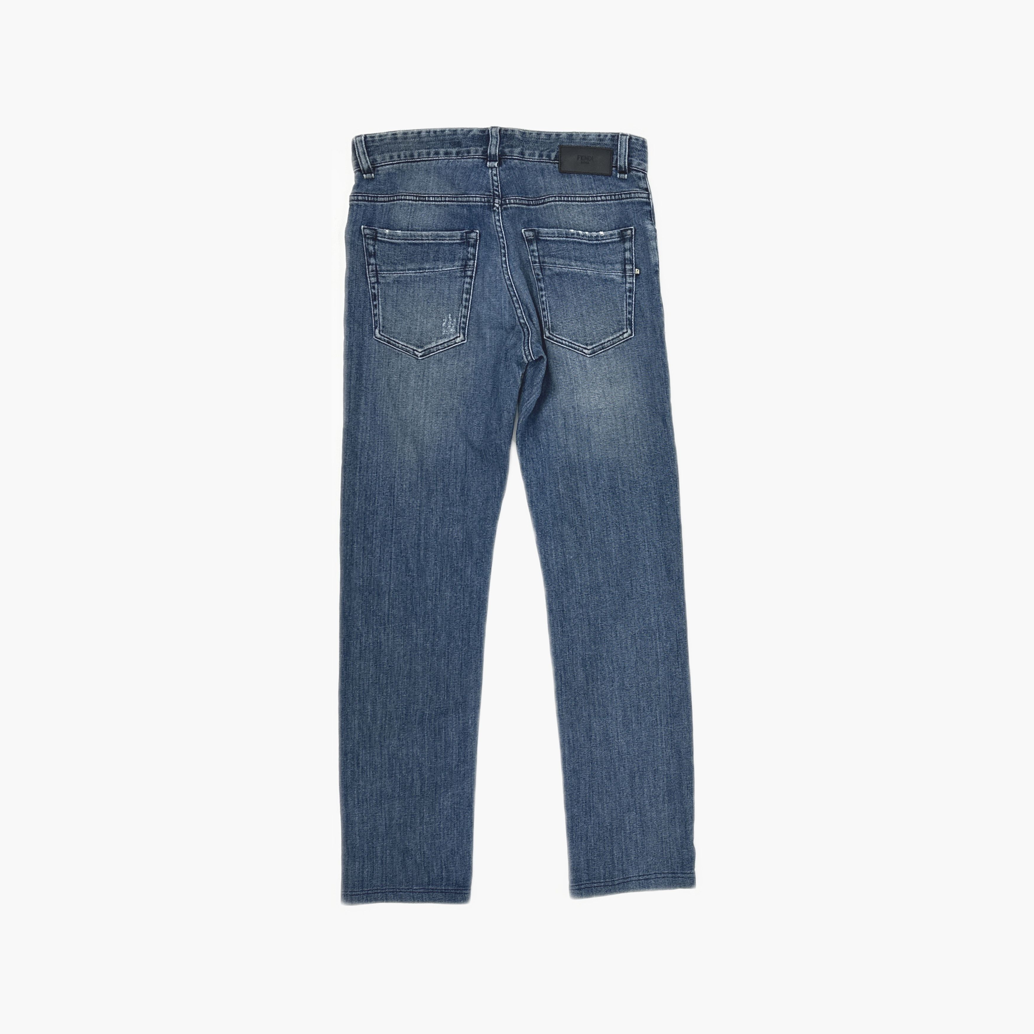 Fendi Fendi Key Embroidery Denim Jeans Size 30 Size US 30 / EU 46 - 2 Thumbnail