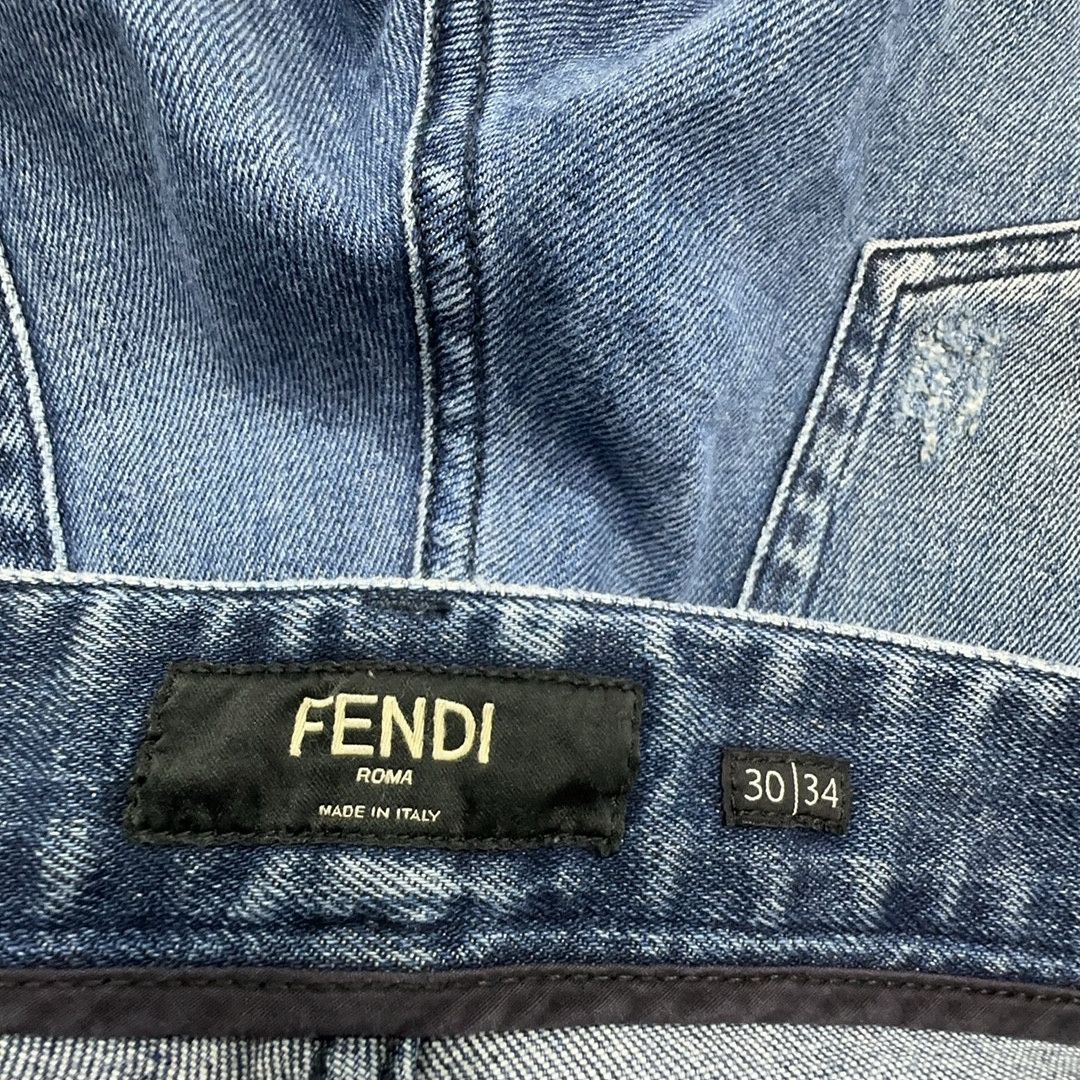 Fendi Fendi Key Embroidery Denim Jeans Size 30 Size US 30 / EU 46 - 3 Thumbnail