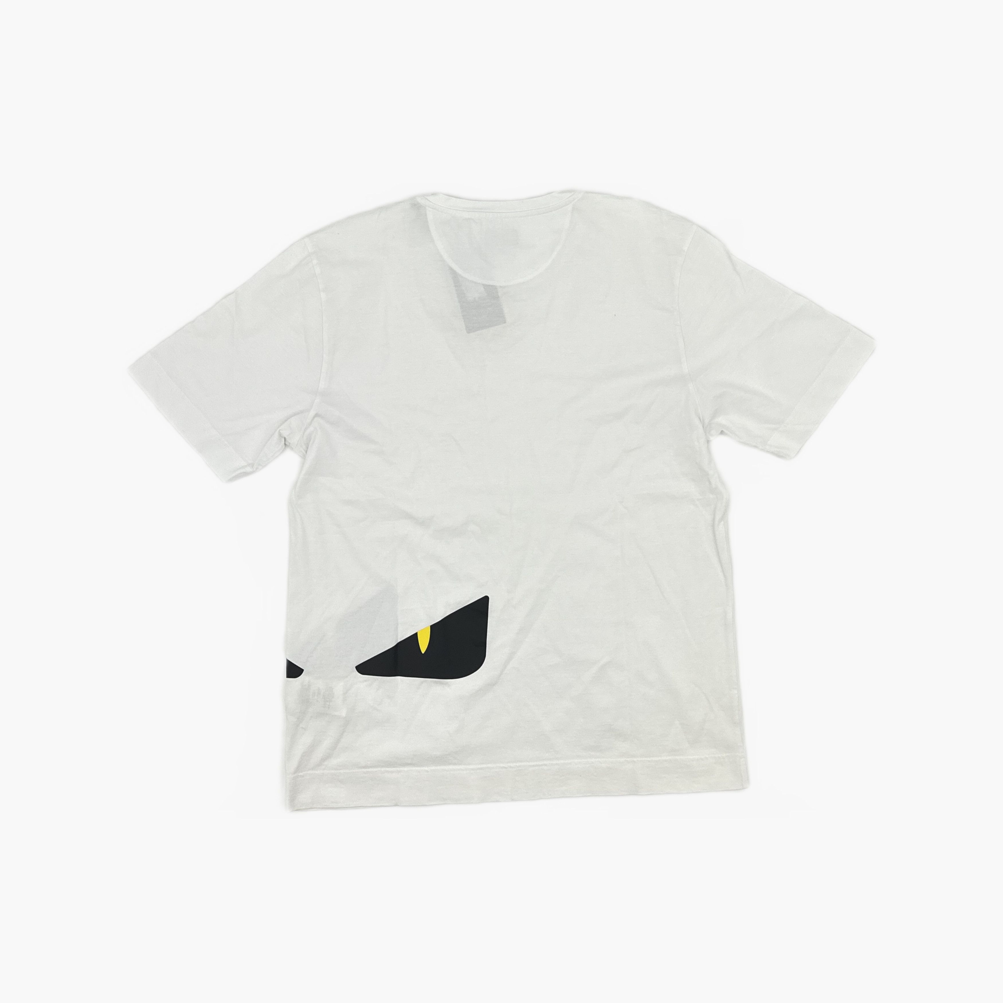 Fendi Fendi Asymmetric Eyes Short Sleeve T-Shirt White XL Size US XL / EU 56 / 4 - 2 Thumbnail