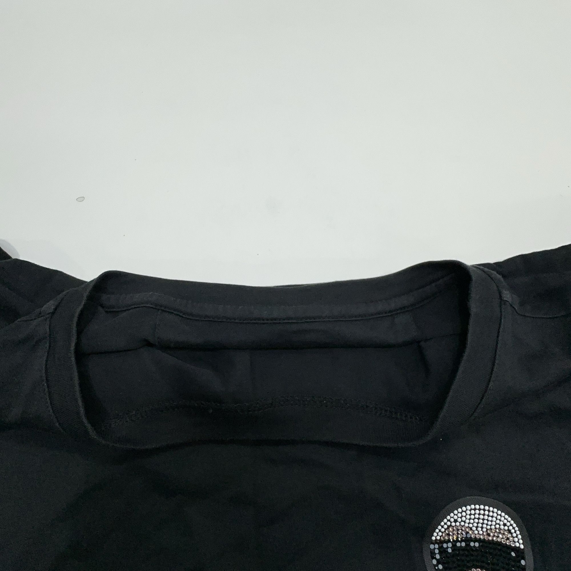 Fendi Fendi Karl Lagerfeld Crystal Logo T-Shirt Black Size M Size US M / EU 48-50 / 2 - 7 Thumbnail