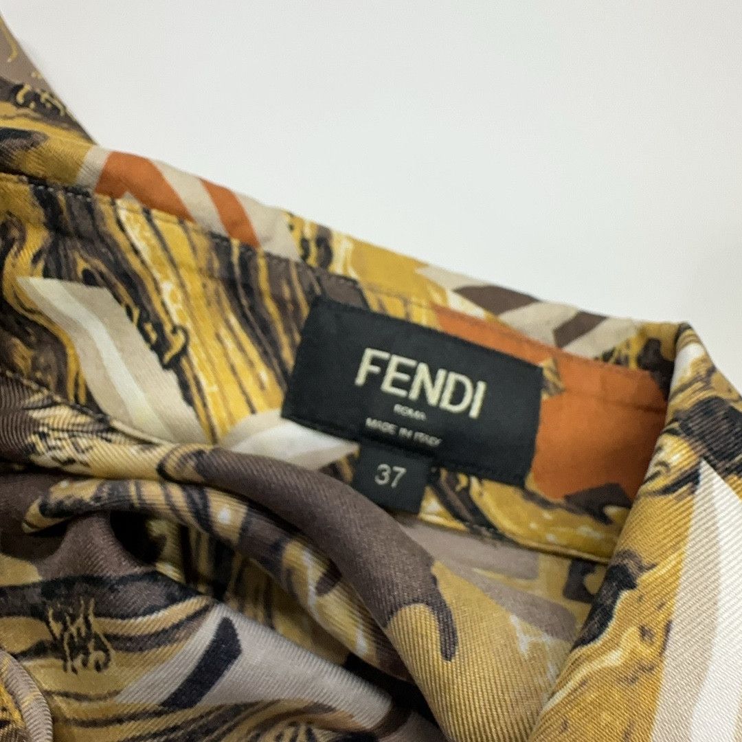 Fendi Fendi Abstract Print Silk Shirt Size S Size US S / EU 44-46 / 1 - 4 Thumbnail
