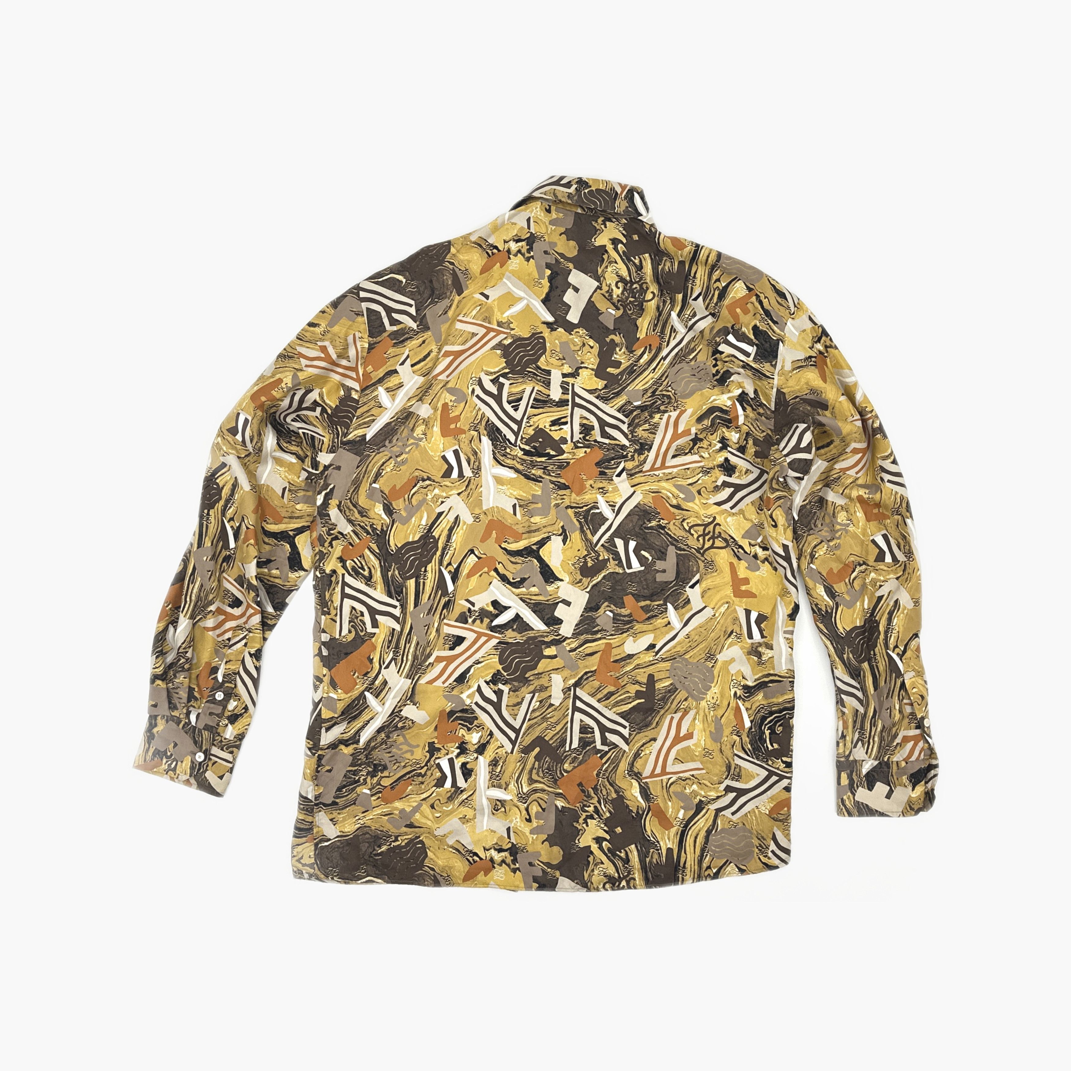 Fendi Fendi Abstract Print Silk Shirt Size S Size US S / EU 44-46 / 1 - 2 Thumbnail