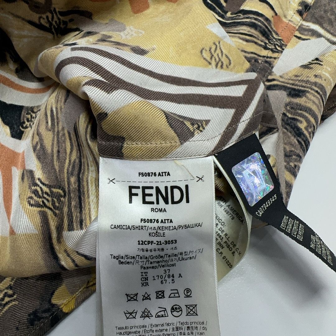 Fendi Fendi Abstract Print Silk Shirt Size S Size US S / EU 44-46 / 1 - 3 Thumbnail