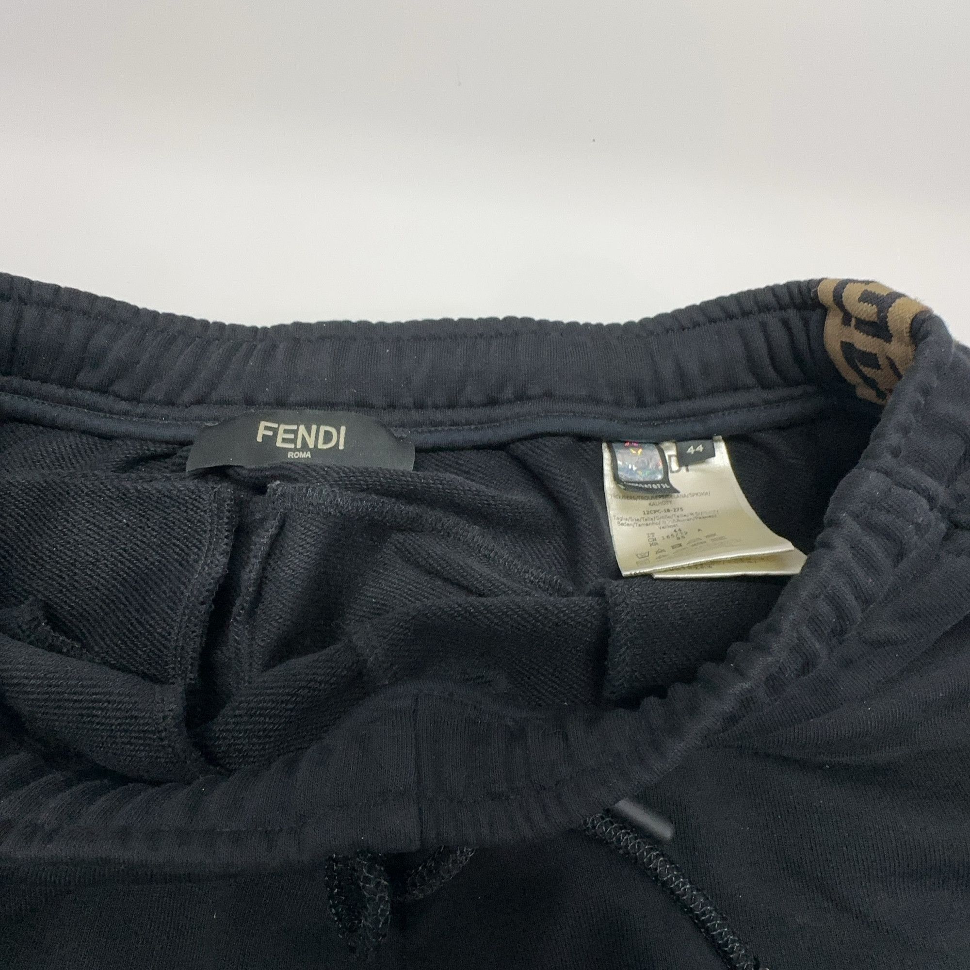 Fendi Fendi Logo Tape Sweatpants Black Size 28 Size US 28 / EU 44 - 6 Thumbnail
