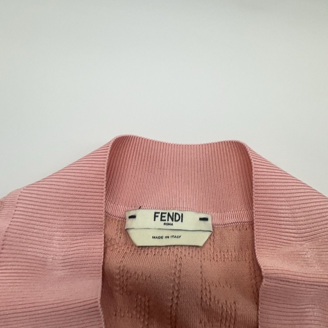 Fendi Fendi FF Logo Knit Midi Skirt Size 38 Size 26" / US 2 / IT 38 - 4 Thumbnail