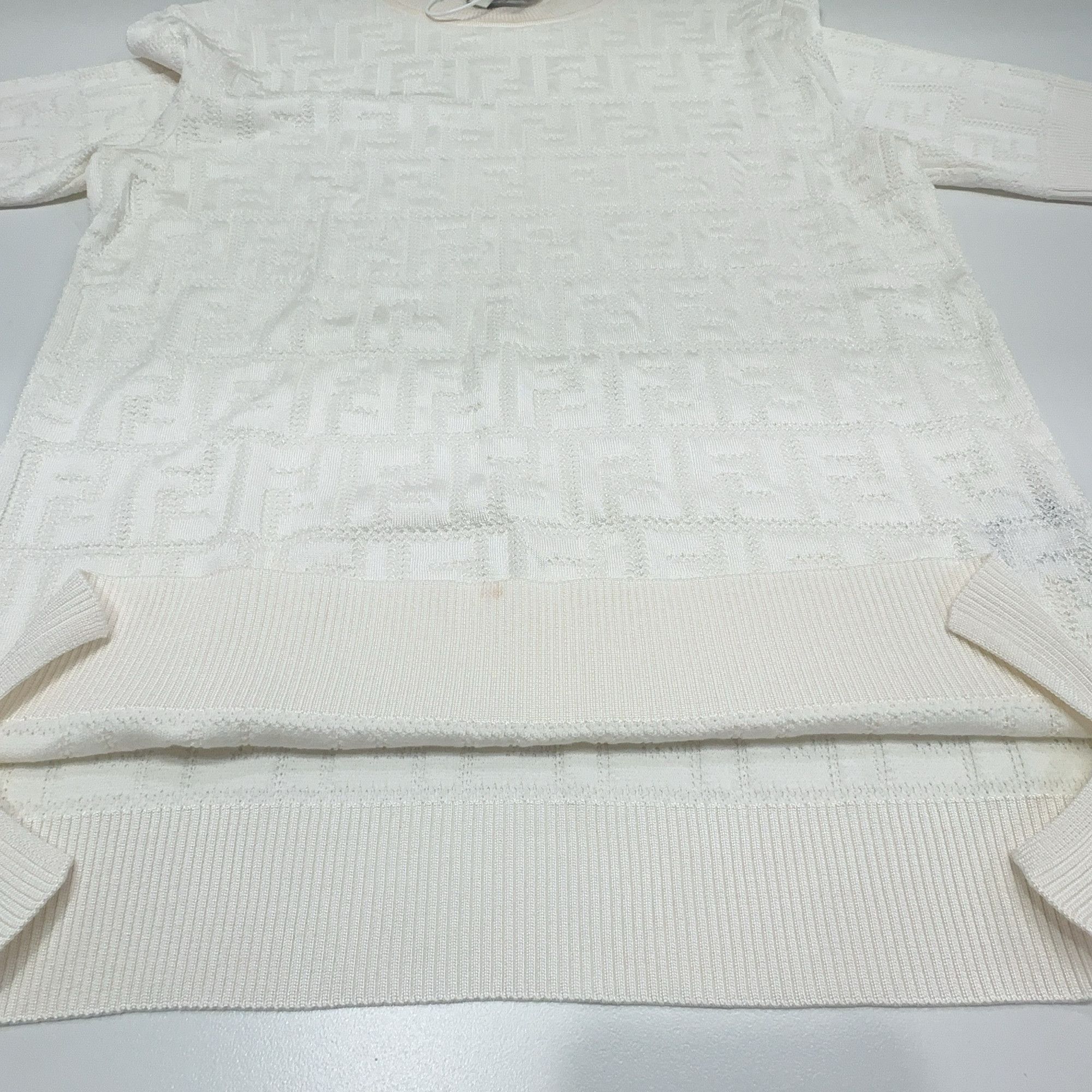 Fendi Fendi FF Monogram Short Sleeve Sweater Size 38 Size XS / US 0-2 / IT 36-38 - 9 Thumbnail