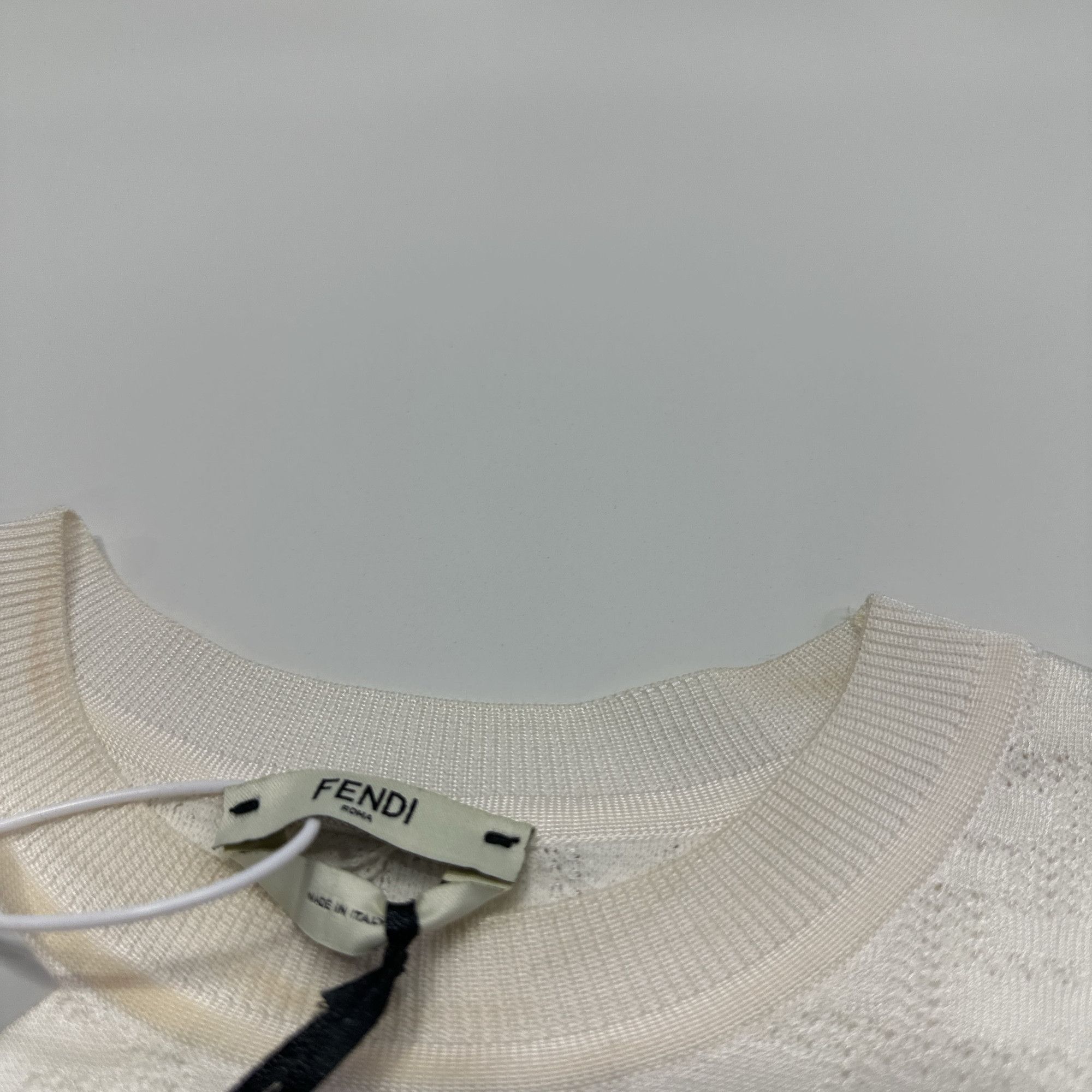 Fendi Fendi FF Monogram Short Sleeve Sweater Size 38 Size XS / US 0-2 / IT 36-38 - 3 Thumbnail