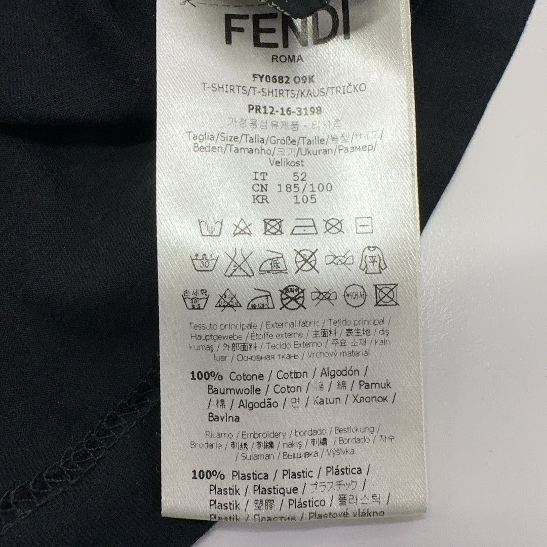 Fendi Fendi Karl Lagerfeld Motif T-Shirt Size L Size US L / EU 52-54 / 3 - 4 Thumbnail