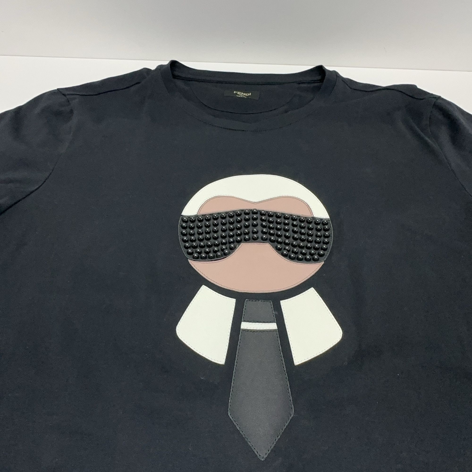 Fendi Fendi Karl Lagerfeld Motif T-Shirt Size L Size US L / EU 52-54 / 3 - 8 Thumbnail