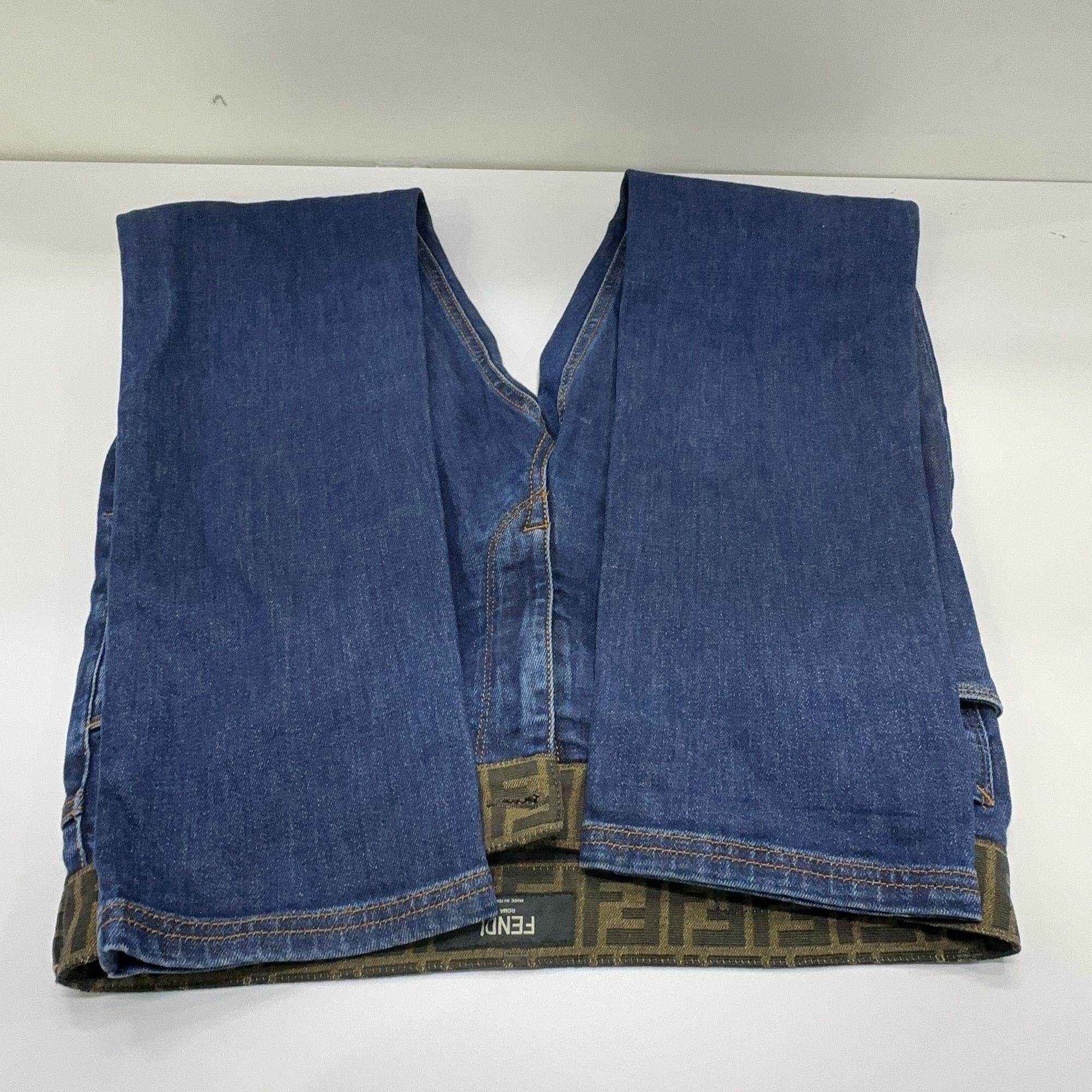 Fendi Fendi Zucca Monogram Waistband Denim Jeans Size 34 Size US 34 / EU 50 - 9 Thumbnail