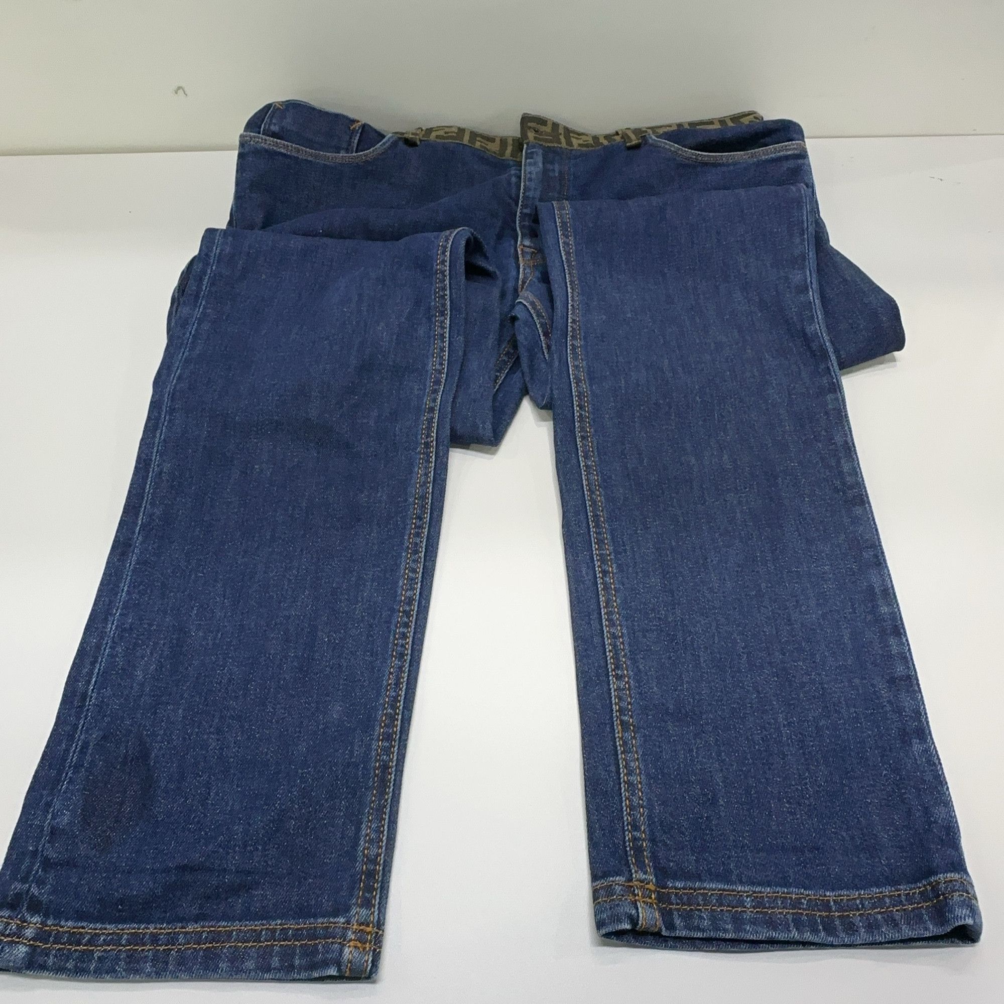 Fendi Fendi Zucca Monogram Waistband Denim Jeans Size 34 Size US 34 / EU 50 - 7 Thumbnail