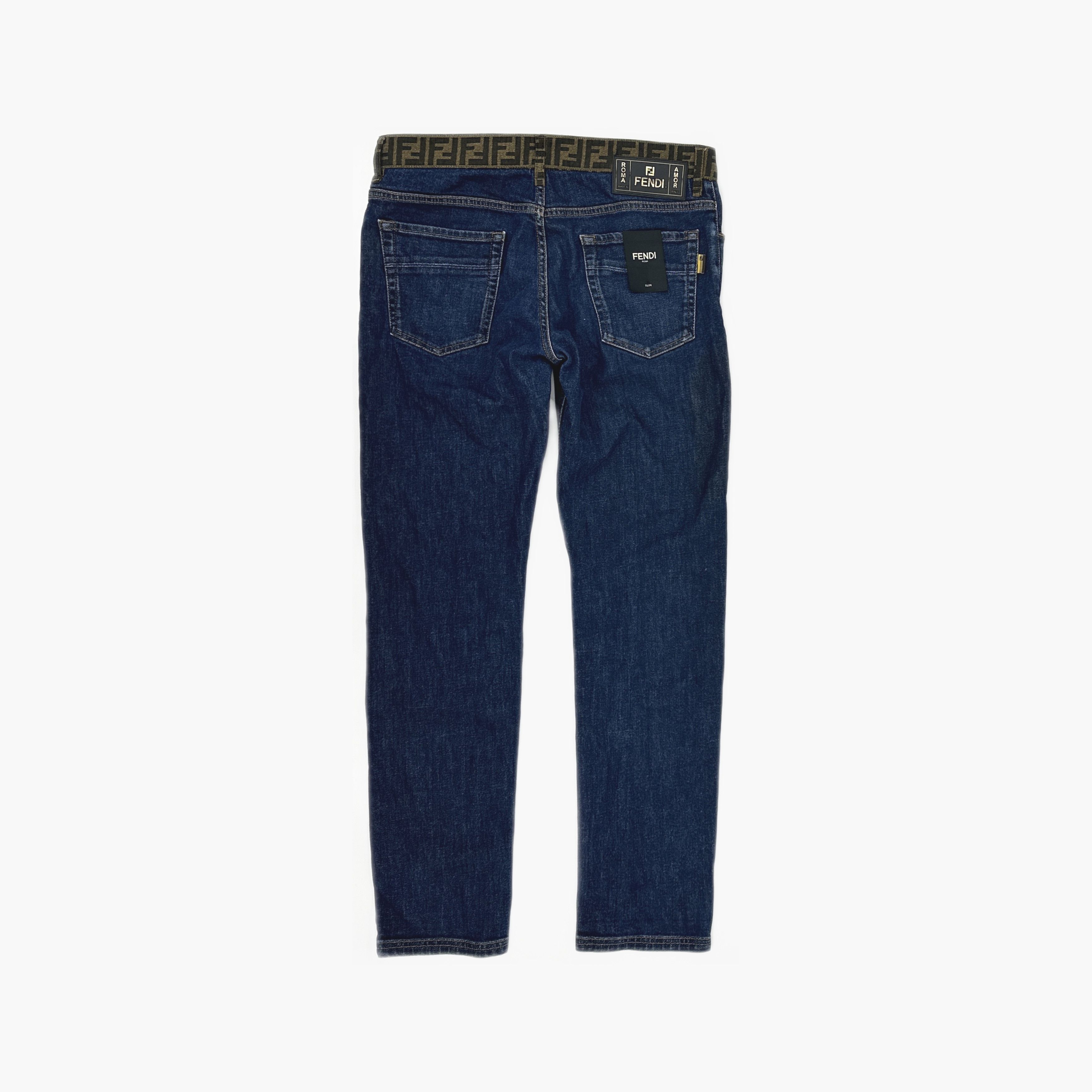 Fendi Fendi Zucca Monogram Waistband Denim Jeans Size 34 Size US 34 / EU 50 - 2 Thumbnail