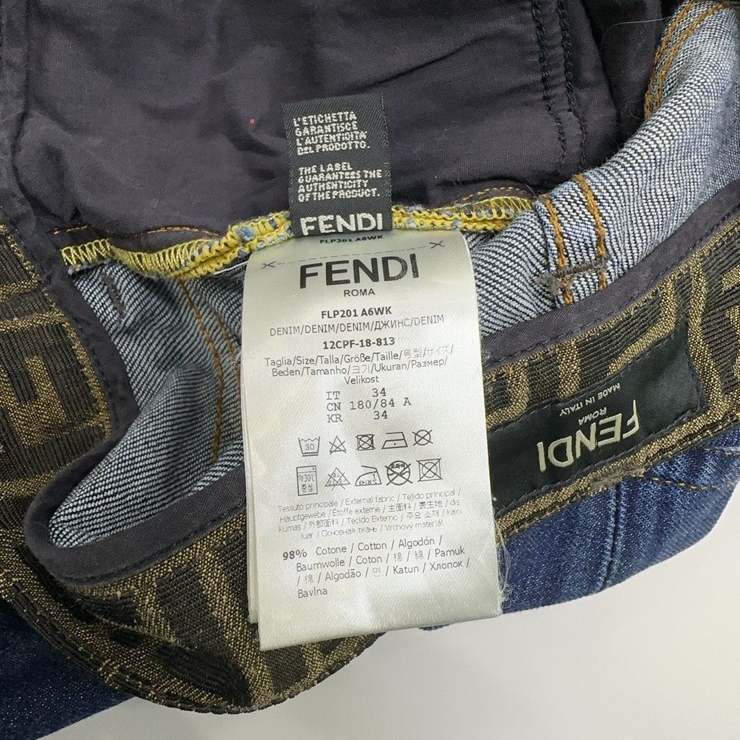 Fendi Fendi Zucca Monogram Waistband Denim Jeans Size 34 Size US 34 / EU 50 - 4 Thumbnail