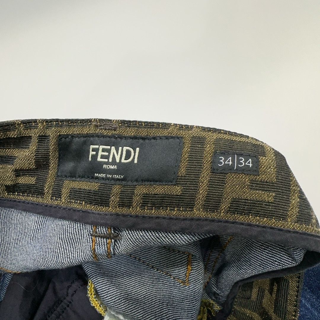 Fendi Fendi Zucca Monogram Waistband Denim Jeans Size 34 Size US 34 / EU 50 - 3 Thumbnail