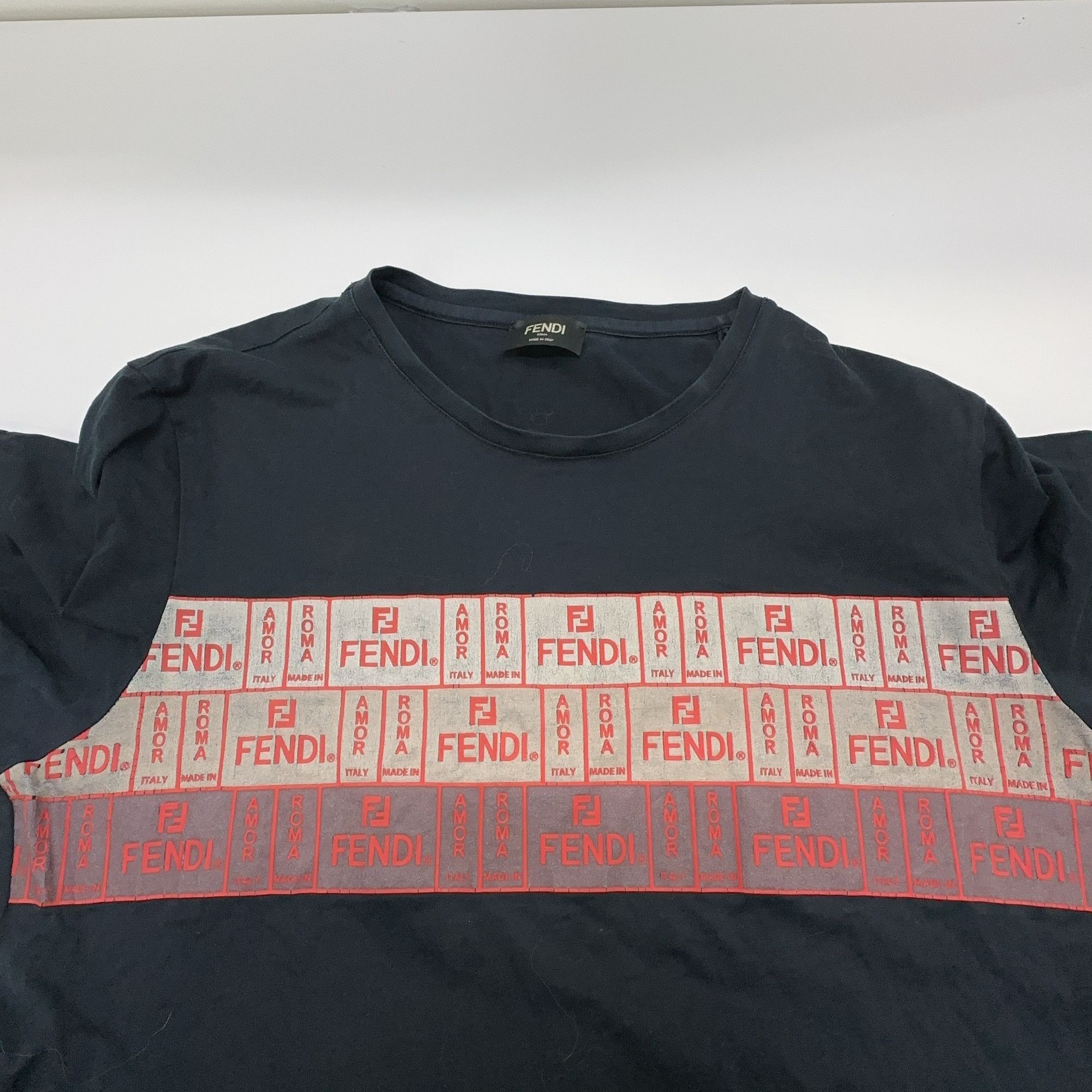 Fendi Fendi Logo Graphic Short Sleeve T-Shirt Size M Size US M / EU 48-50 / 2 - 7 Thumbnail