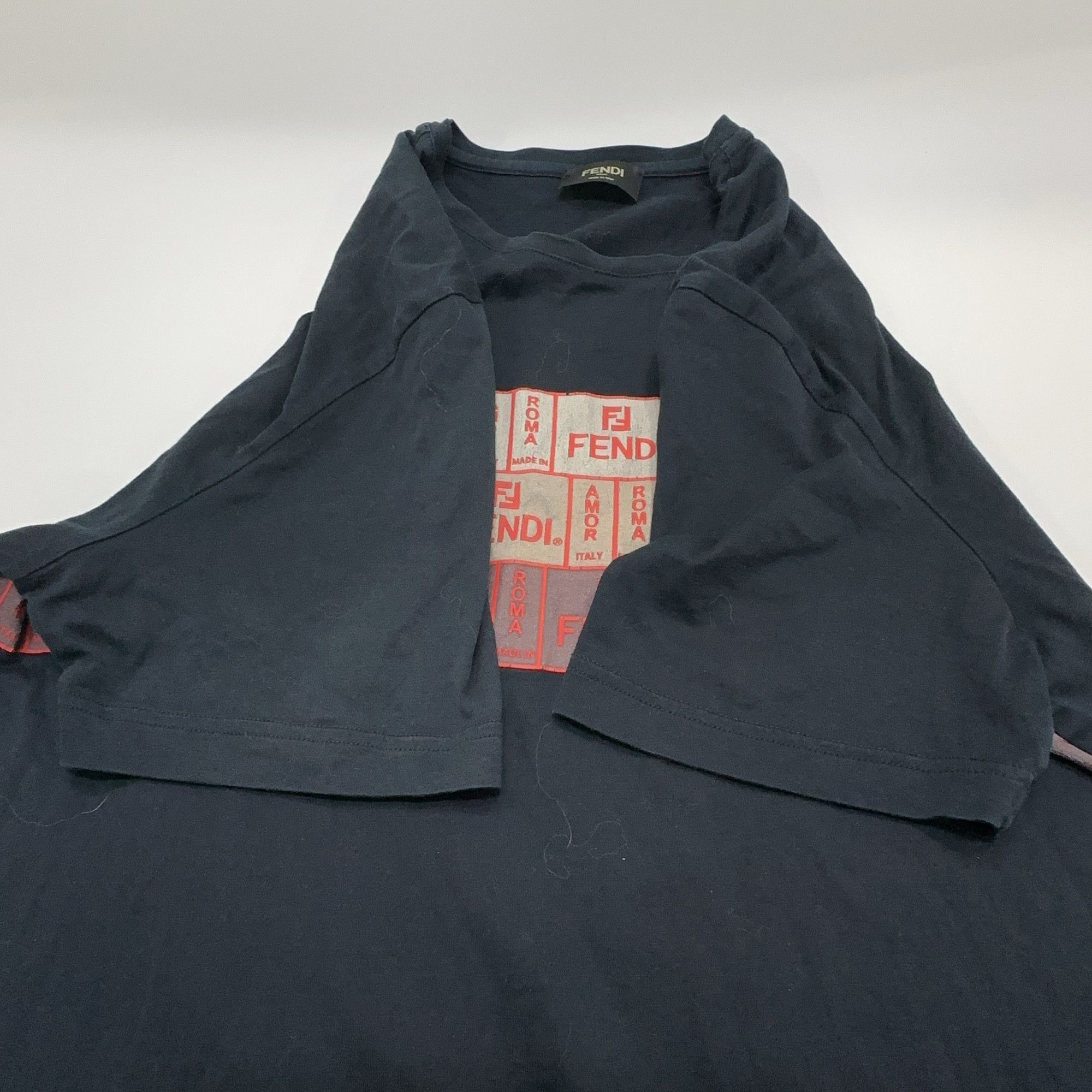 Fendi Fendi Logo Graphic Short Sleeve T-Shirt Size M Size US M / EU 48-50 / 2 - 9 Thumbnail