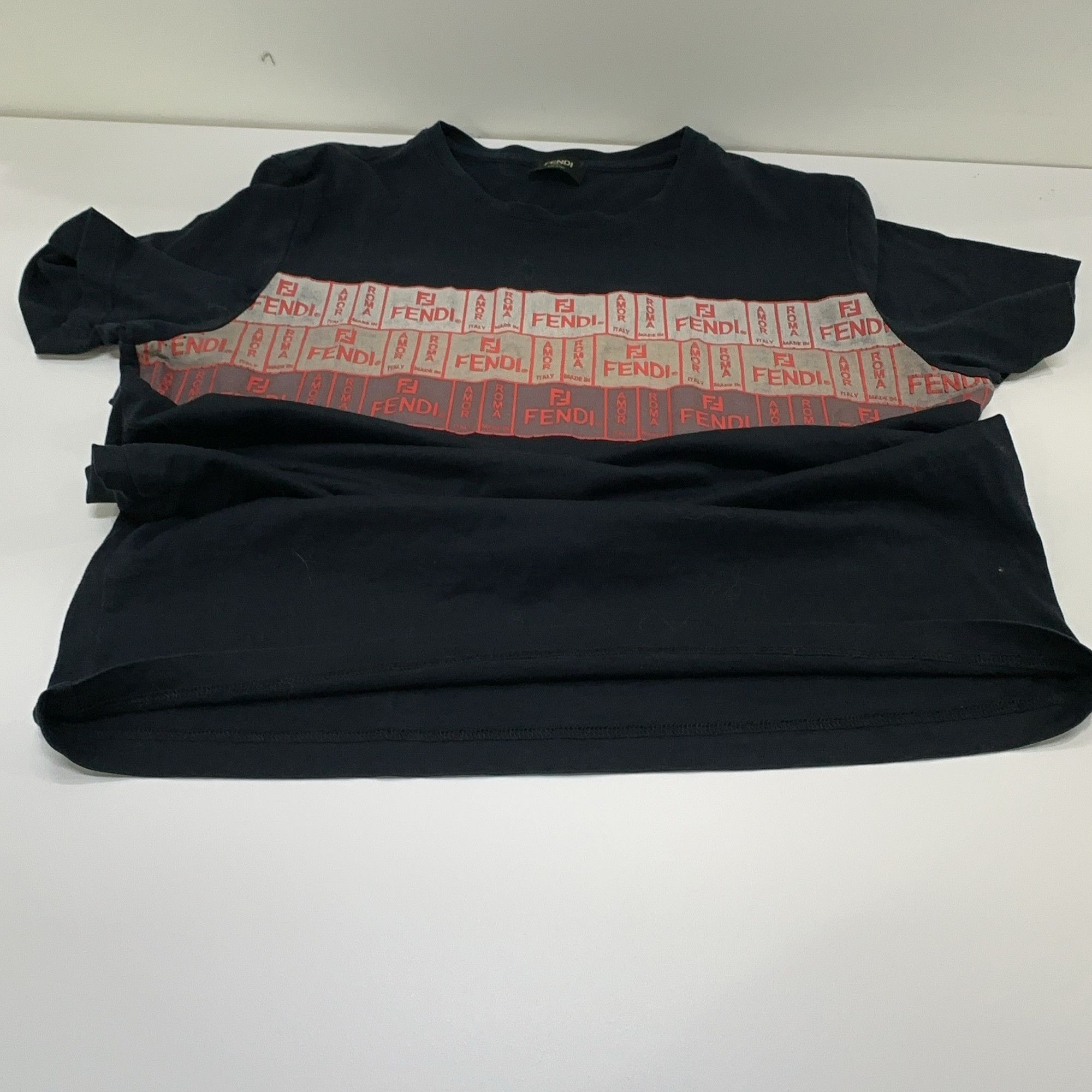 Fendi Fendi Logo Graphic Short Sleeve T-Shirt Size M Size US M / EU 48-50 / 2 - 11 Thumbnail