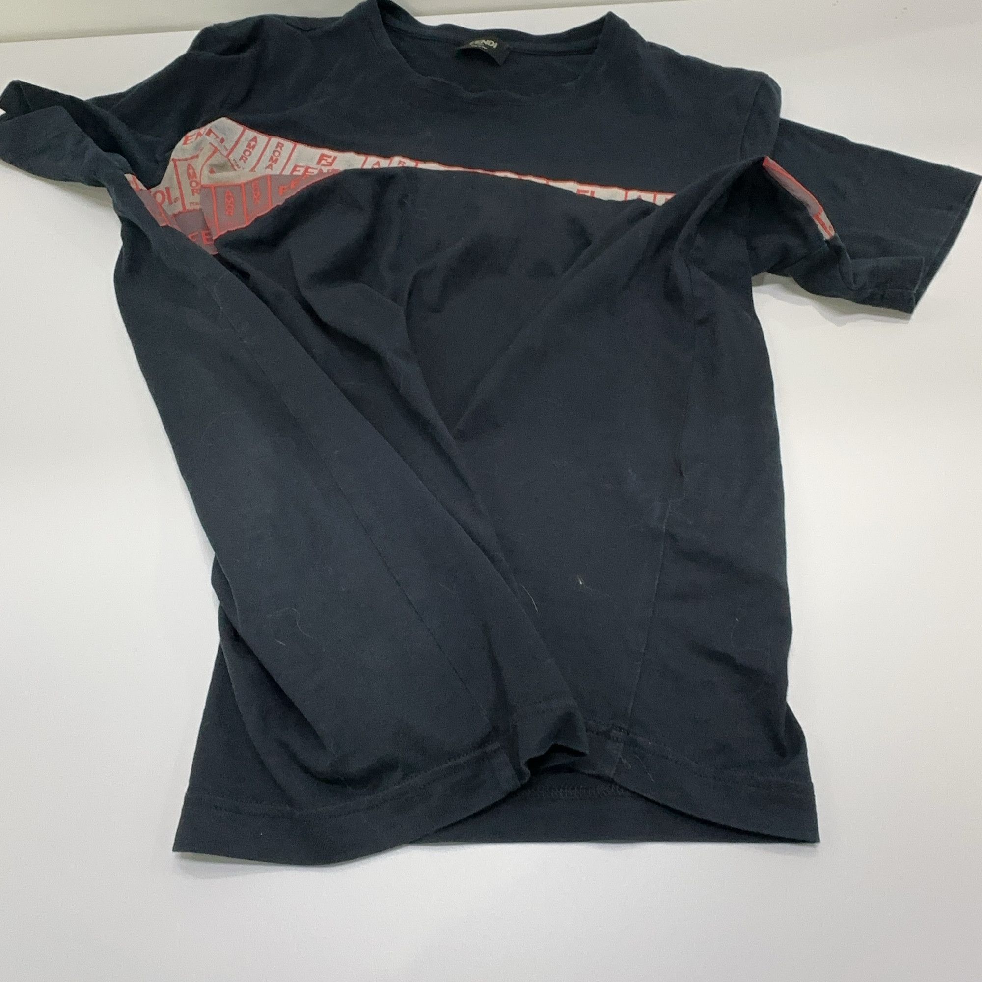 Fendi Fendi Logo Graphic Short Sleeve T-Shirt Size M Size US M / EU 48-50 / 2 - 12 Thumbnail
